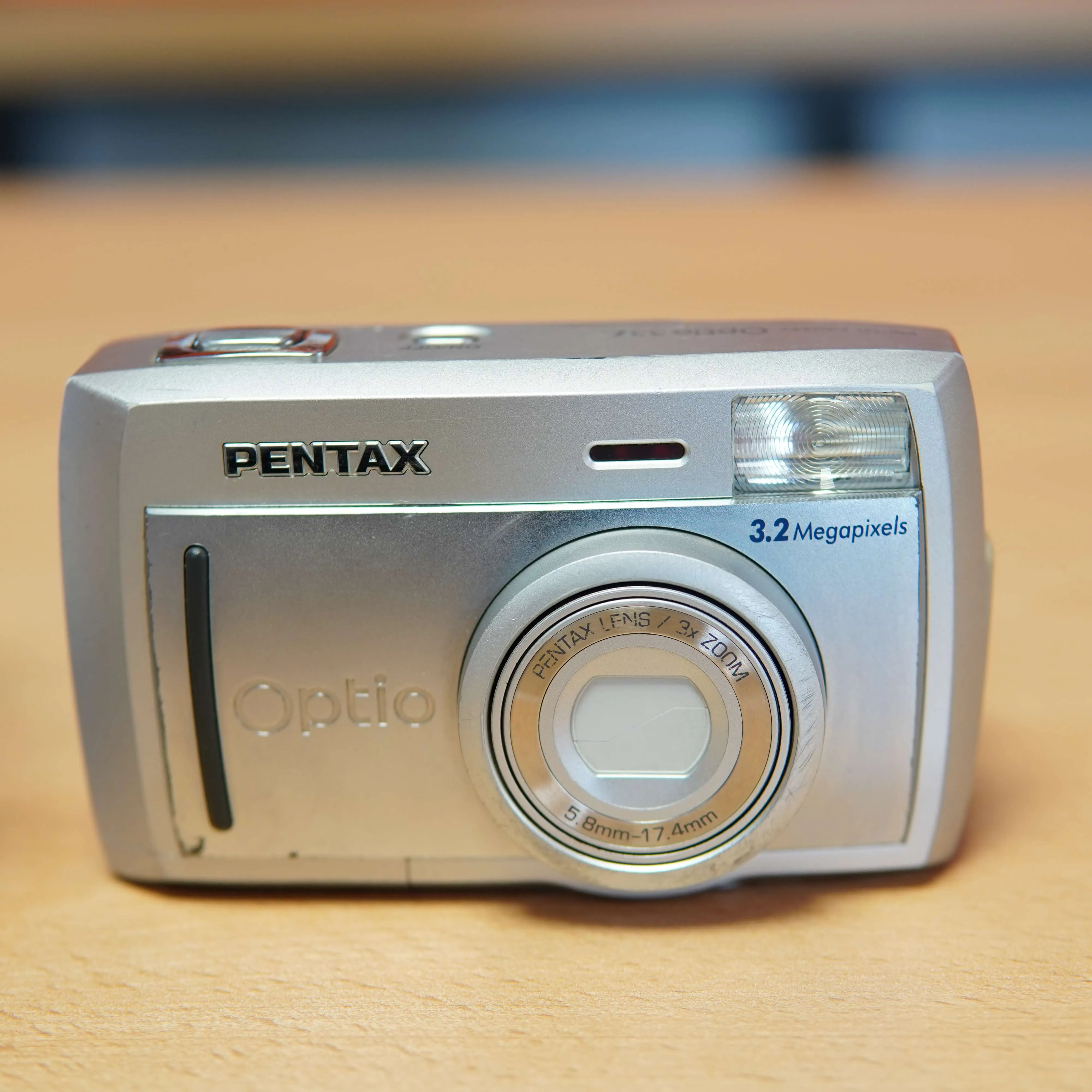 Camera Foto Vintage Pentax Optio 33L, 3.2 MP, 3x Zoom, Gri - imagine 4
