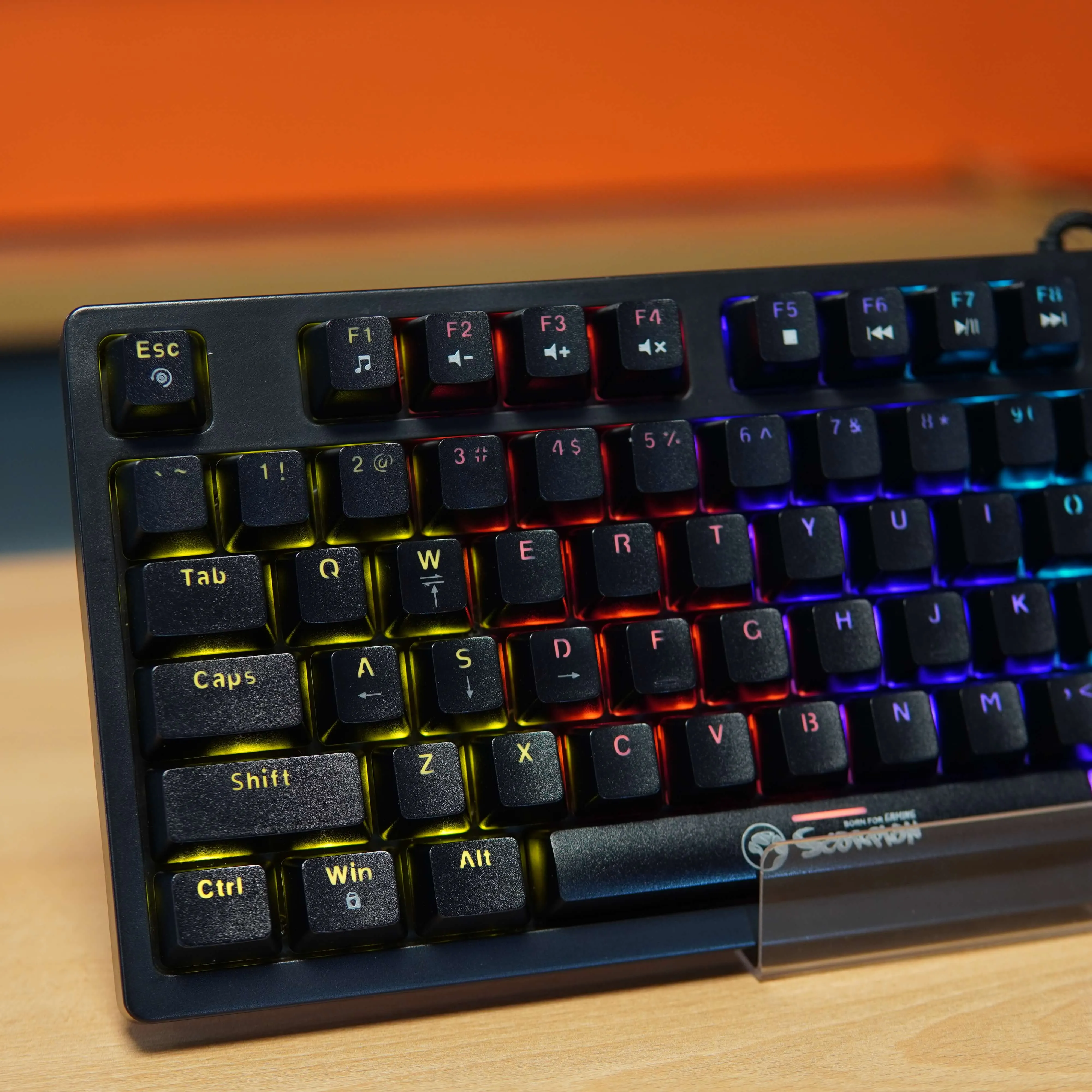 Tastatura Gaming mecanica MARVO KG904 TKL, USB, Layout US, Negru - imagine 3