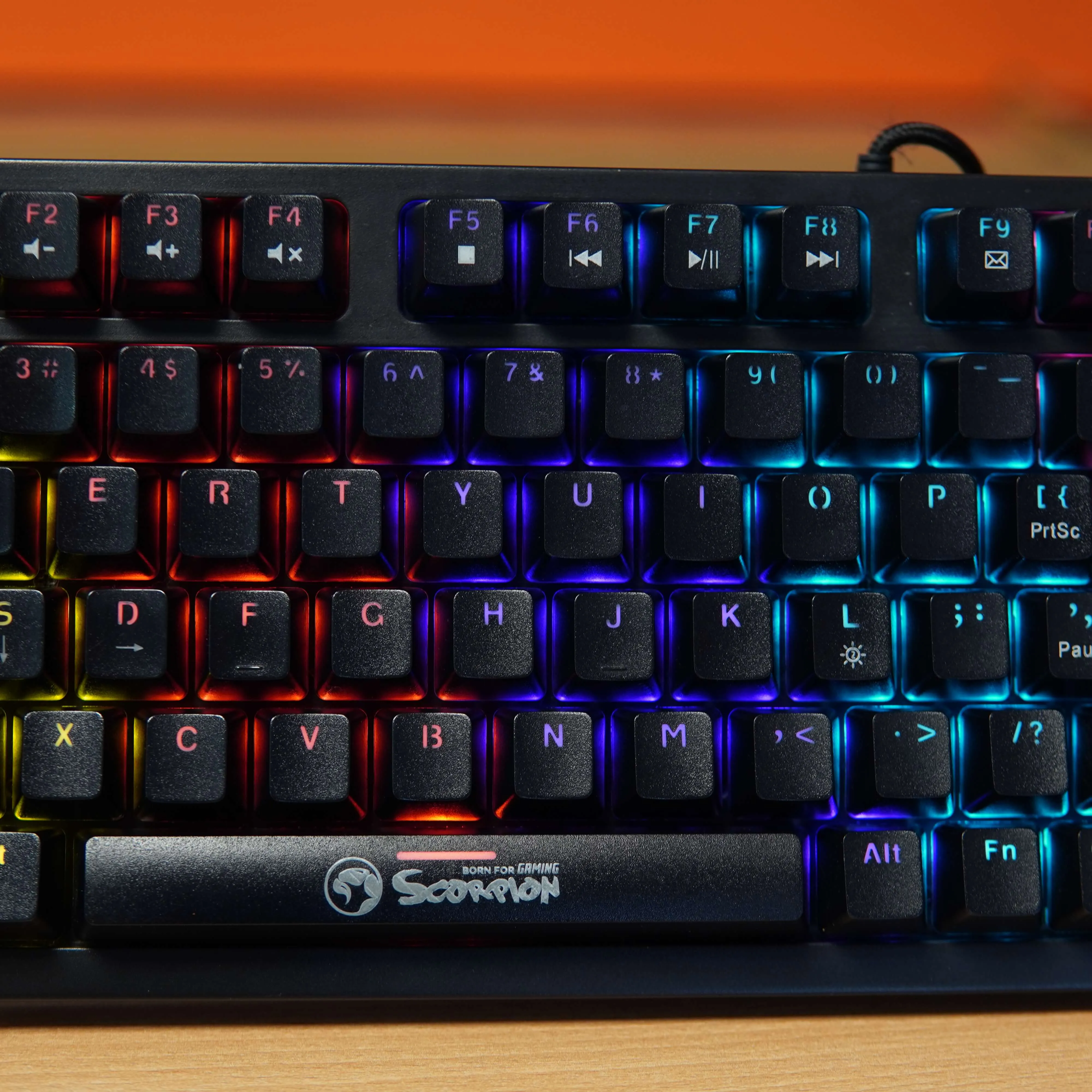 Tastatura Gaming mecanica MARVO KG904 TKL, USB, Layout US, Negru - imagine 4