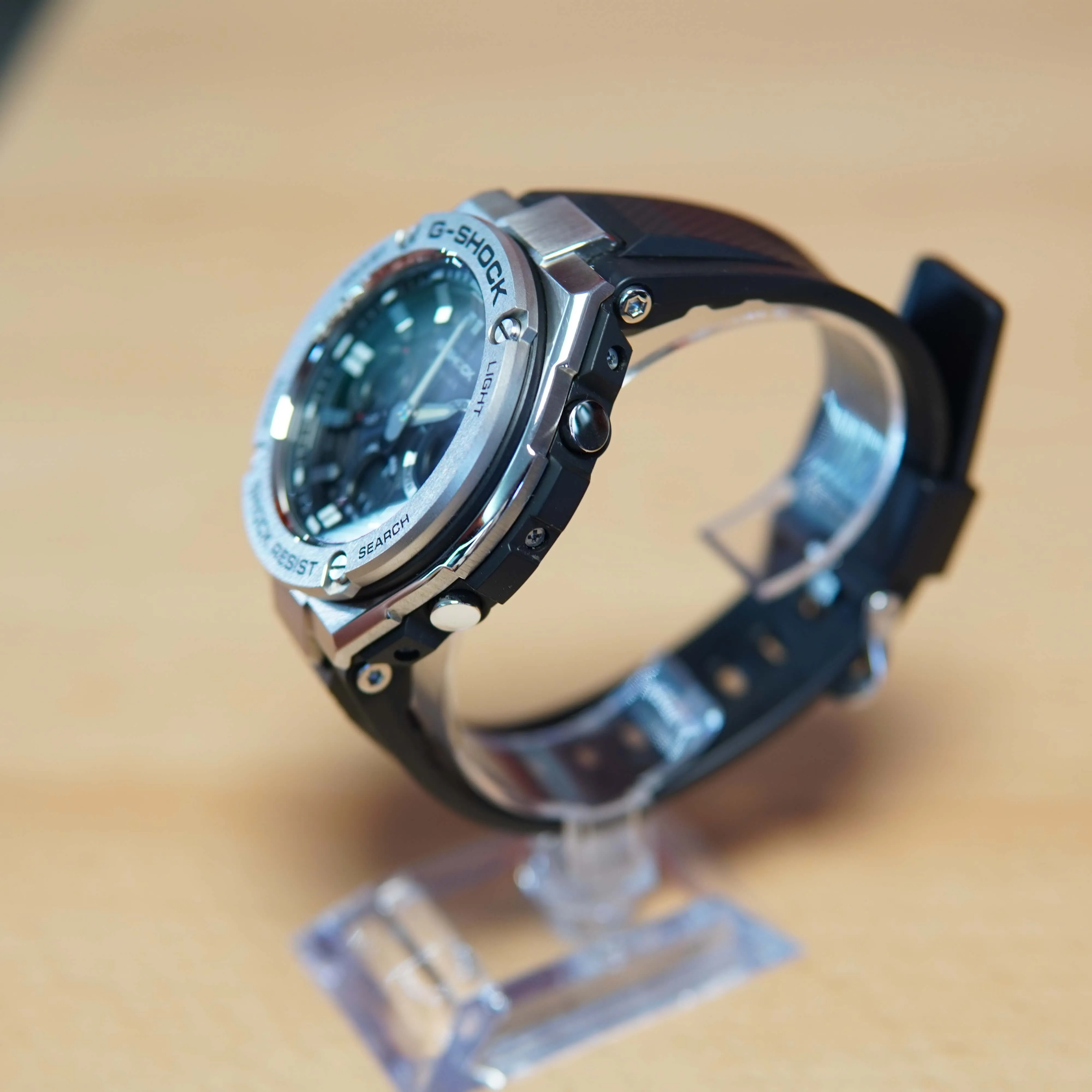 Ceas Casio G-Shock GST-W110-1AER, QUARTZ, WR 200M, INOX, Argintiu - imagine 5