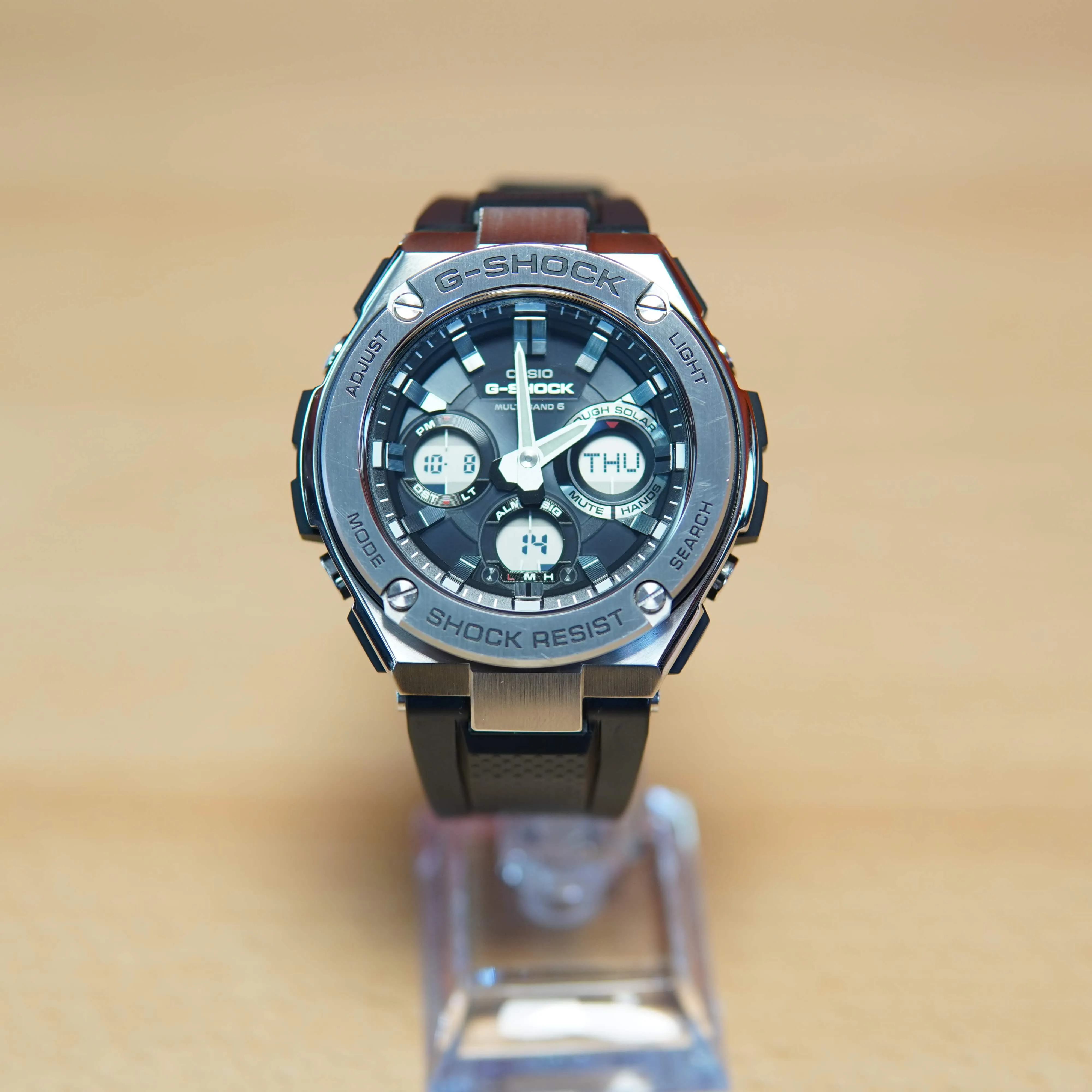 Ceas Casio G-Shock GST-W110-1AER, QUARTZ, WR 200M, INOX, Argintiu - imagine 3