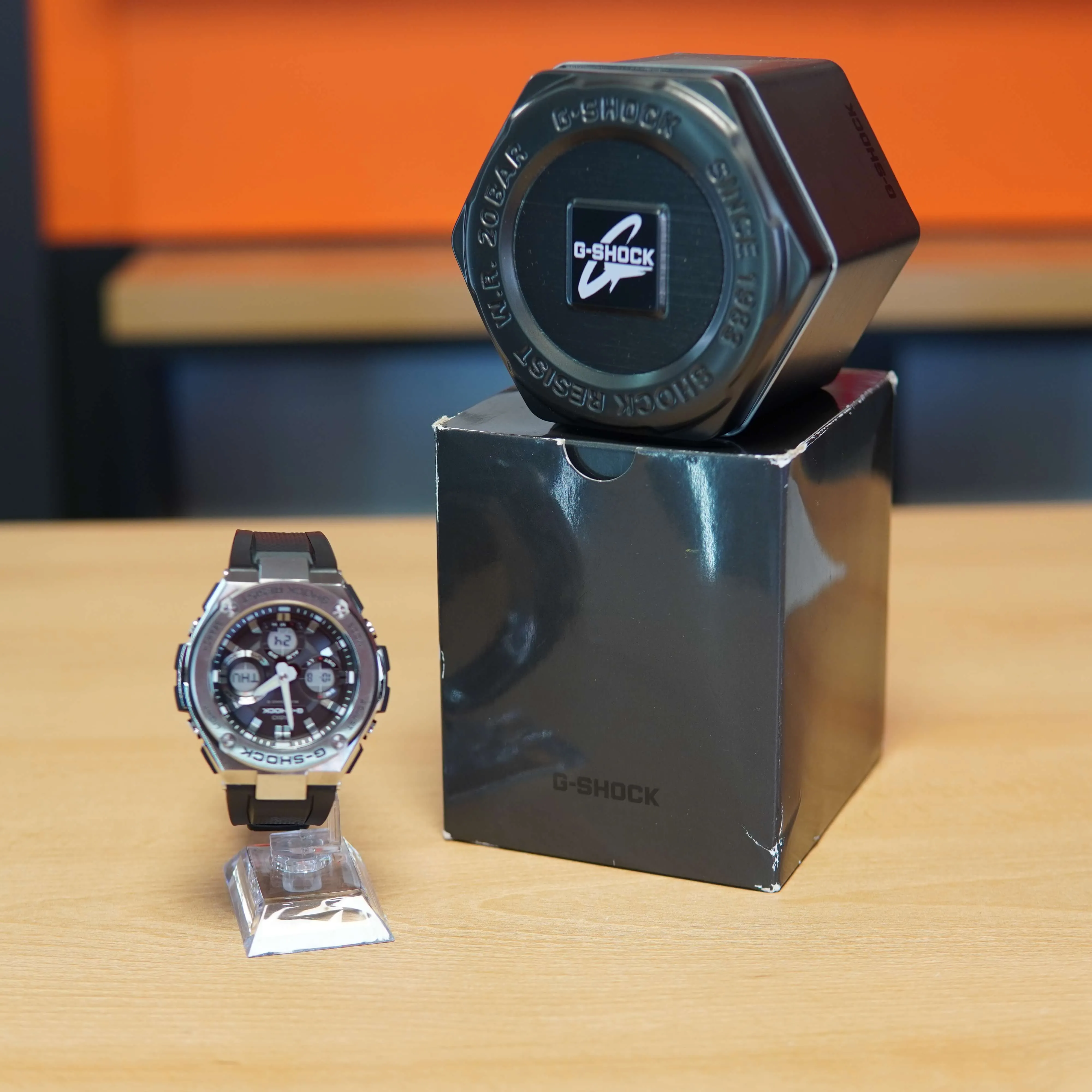 Ceas Casio G-Shock GST-W110-1AER, QUARTZ, WR 200M, INOX, Argintiu - imagine 2
