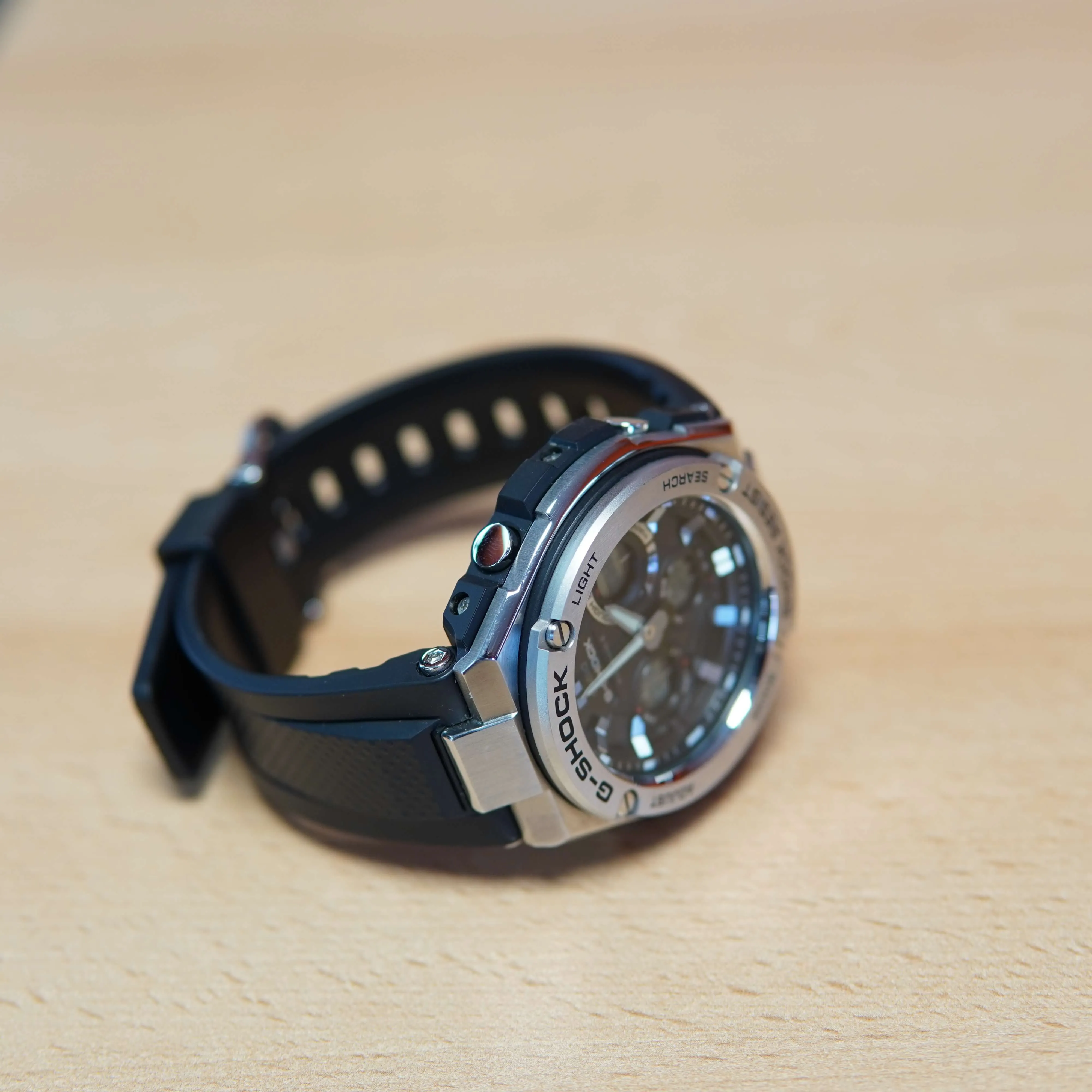Ceas Casio G-Shock GST-W110-1AER, QUARTZ, WR 200M, INOX, Argintiu - imagine 7