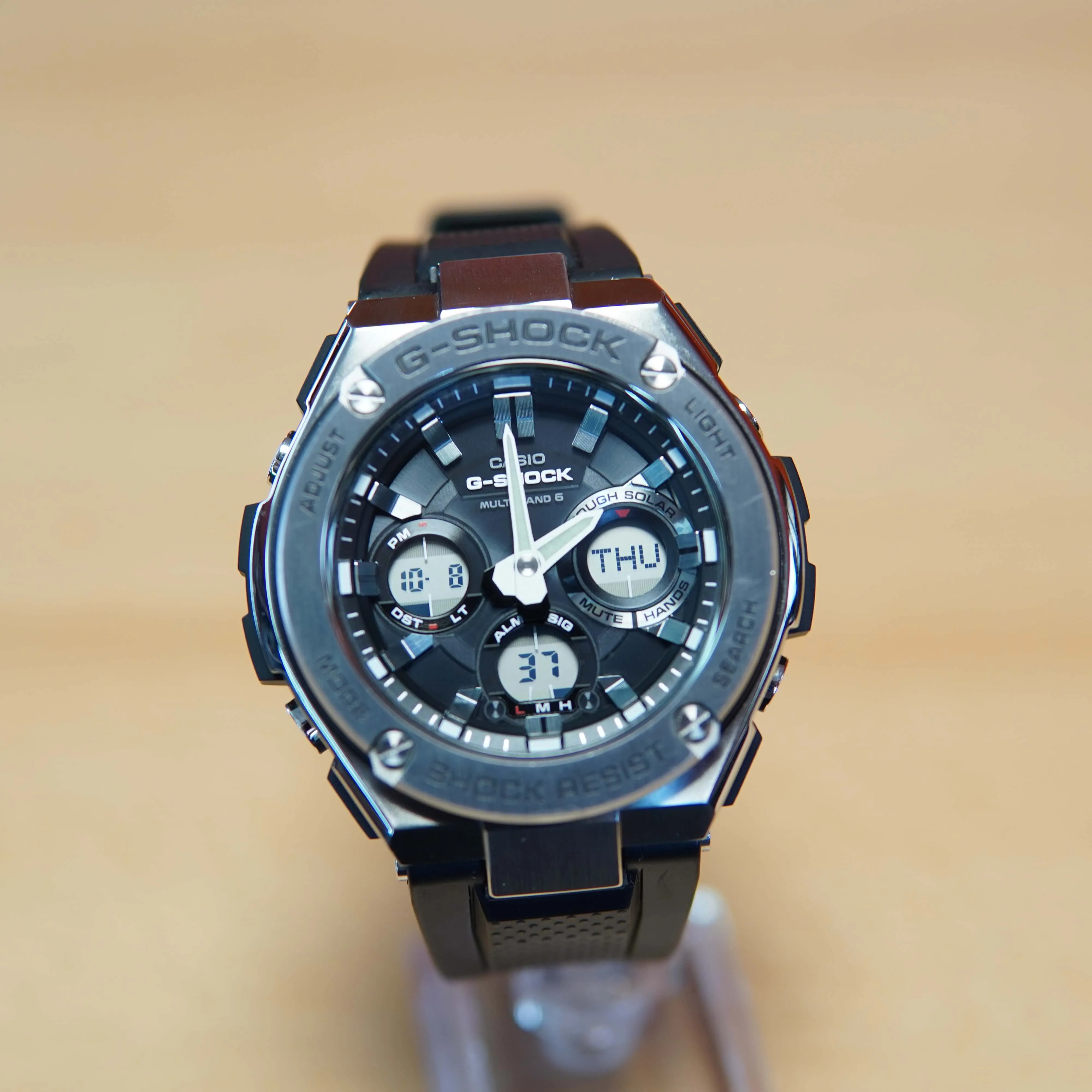 Ceas Casio G-Shock GST-W110-1AER, QUARTZ, WR 200M, INOX, Argintiu - imagine 6