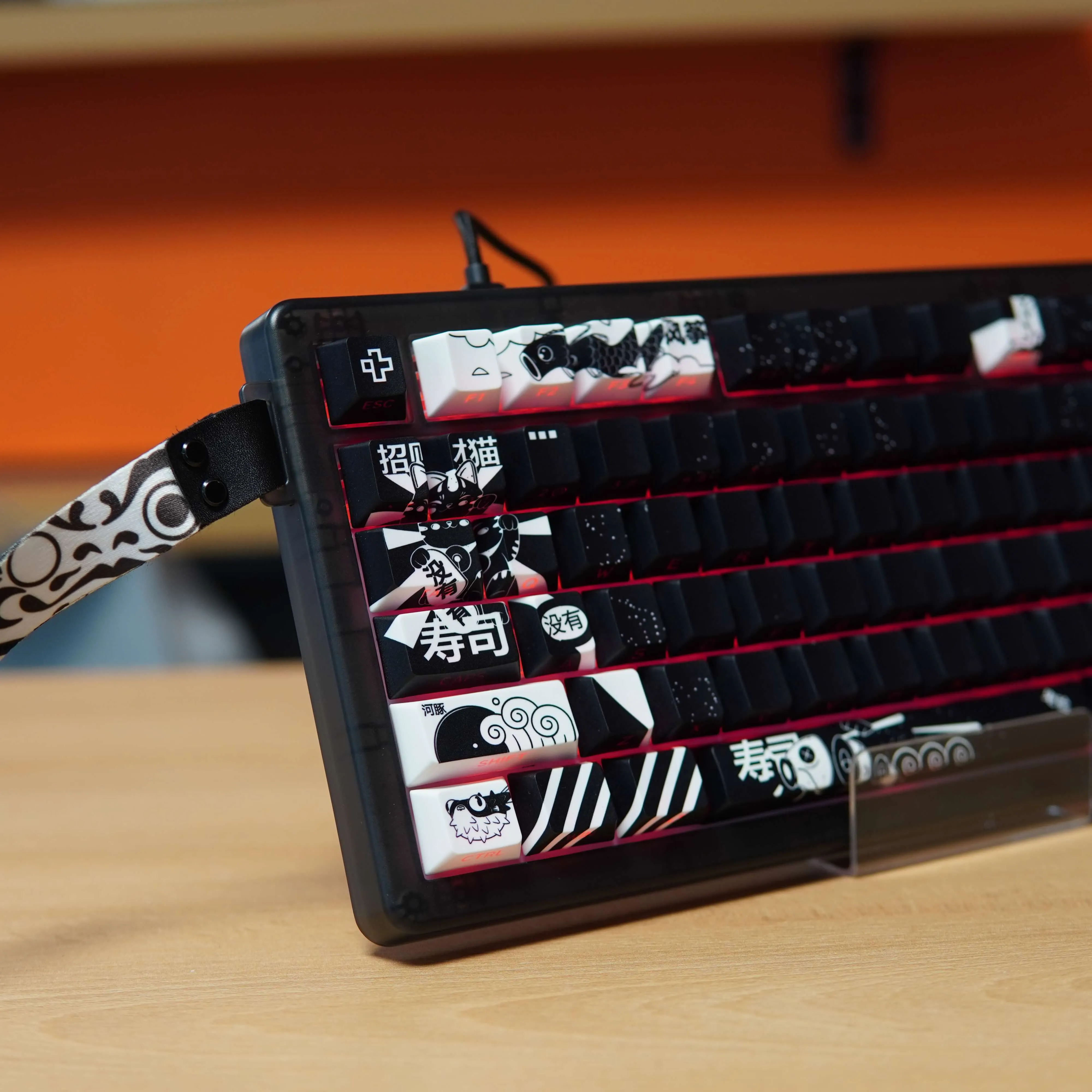 Tastatura Gaming Mecanica QwertyKey75 HE Momo, RGB, Negru - imagine 3