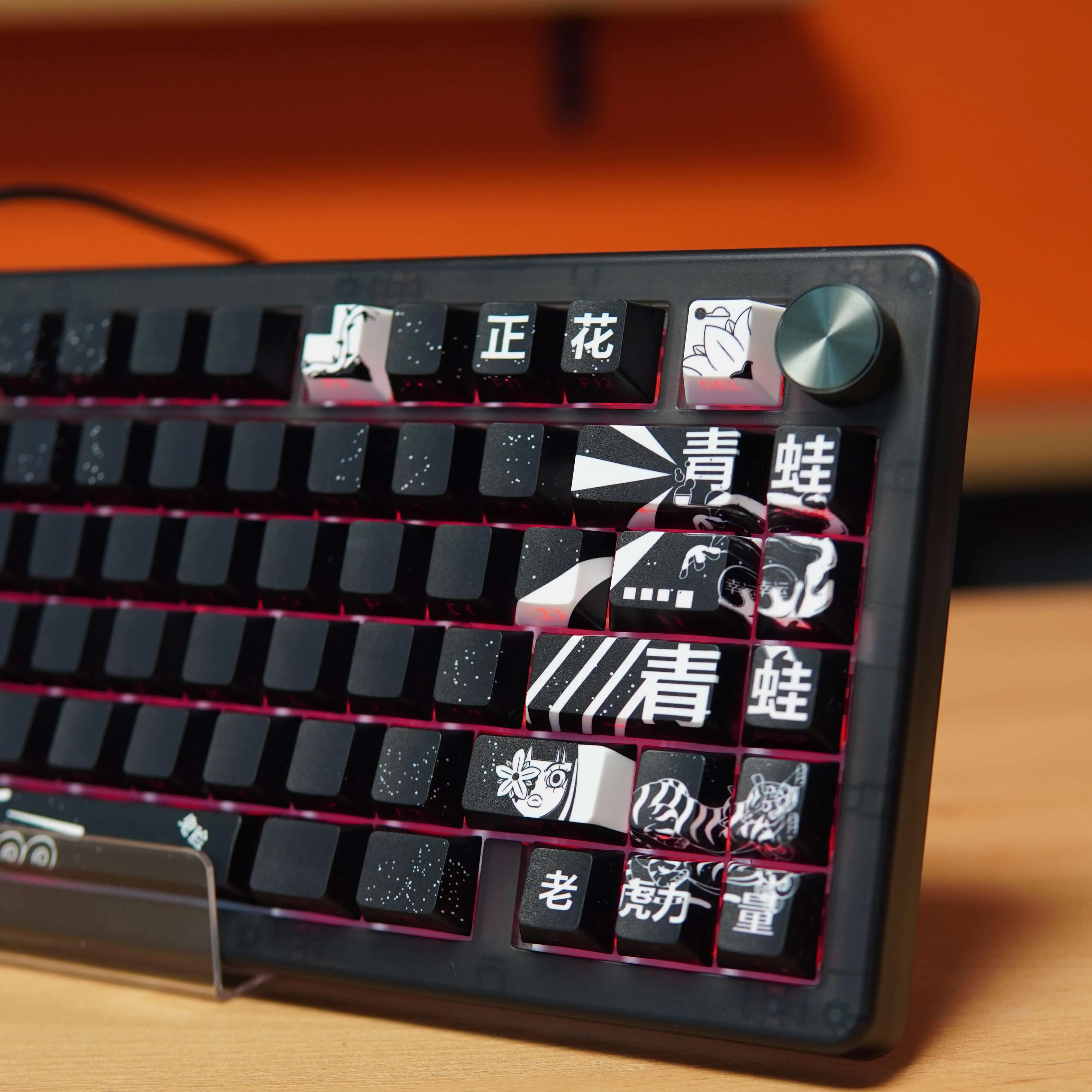 Tastatura Gaming Mecanica QwertyKey75 HE Momo, RGB, Negru - imagine 5