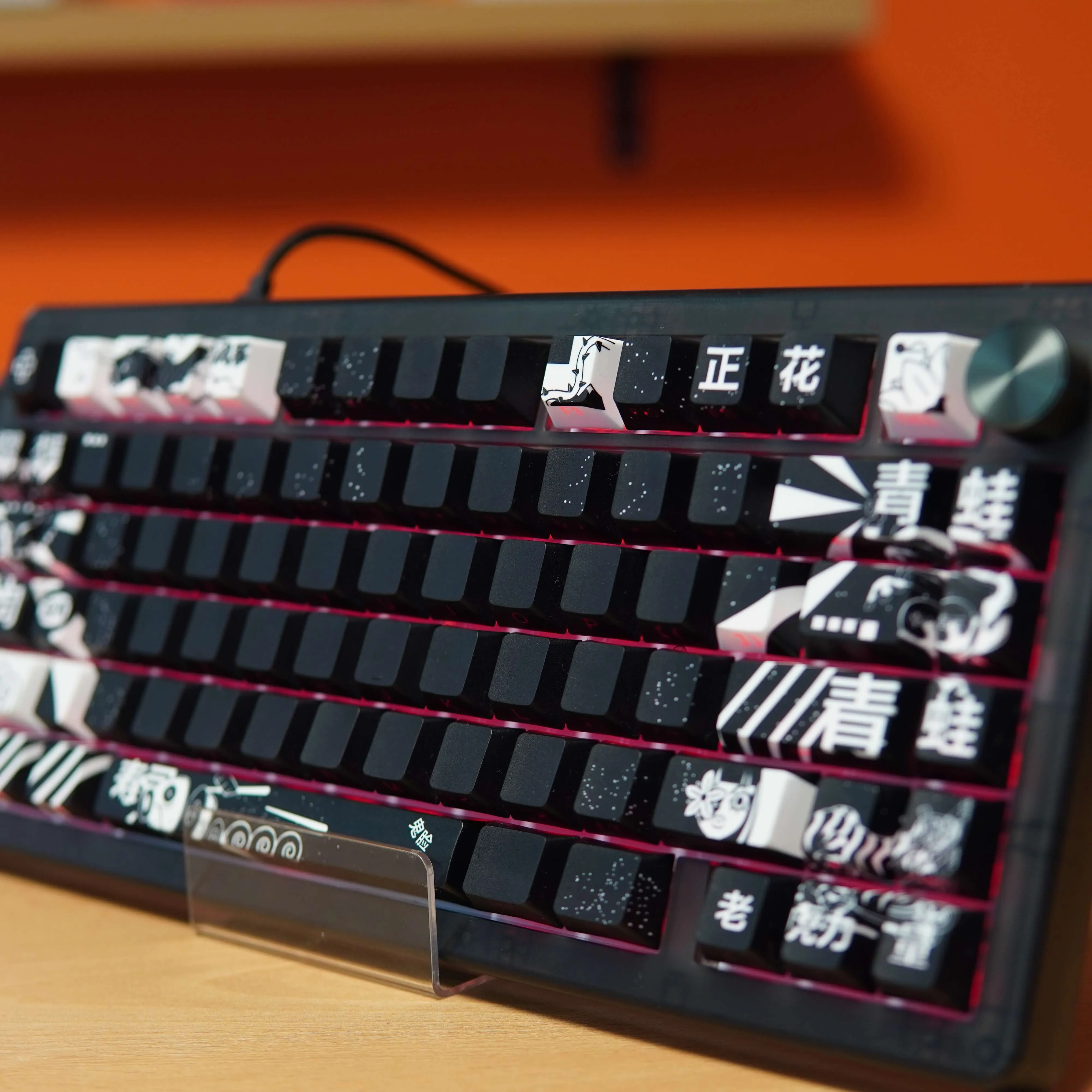 Tastatura Gaming Mecanica QwertyKey75 HE Momo, RGB, Negru - imagine 7