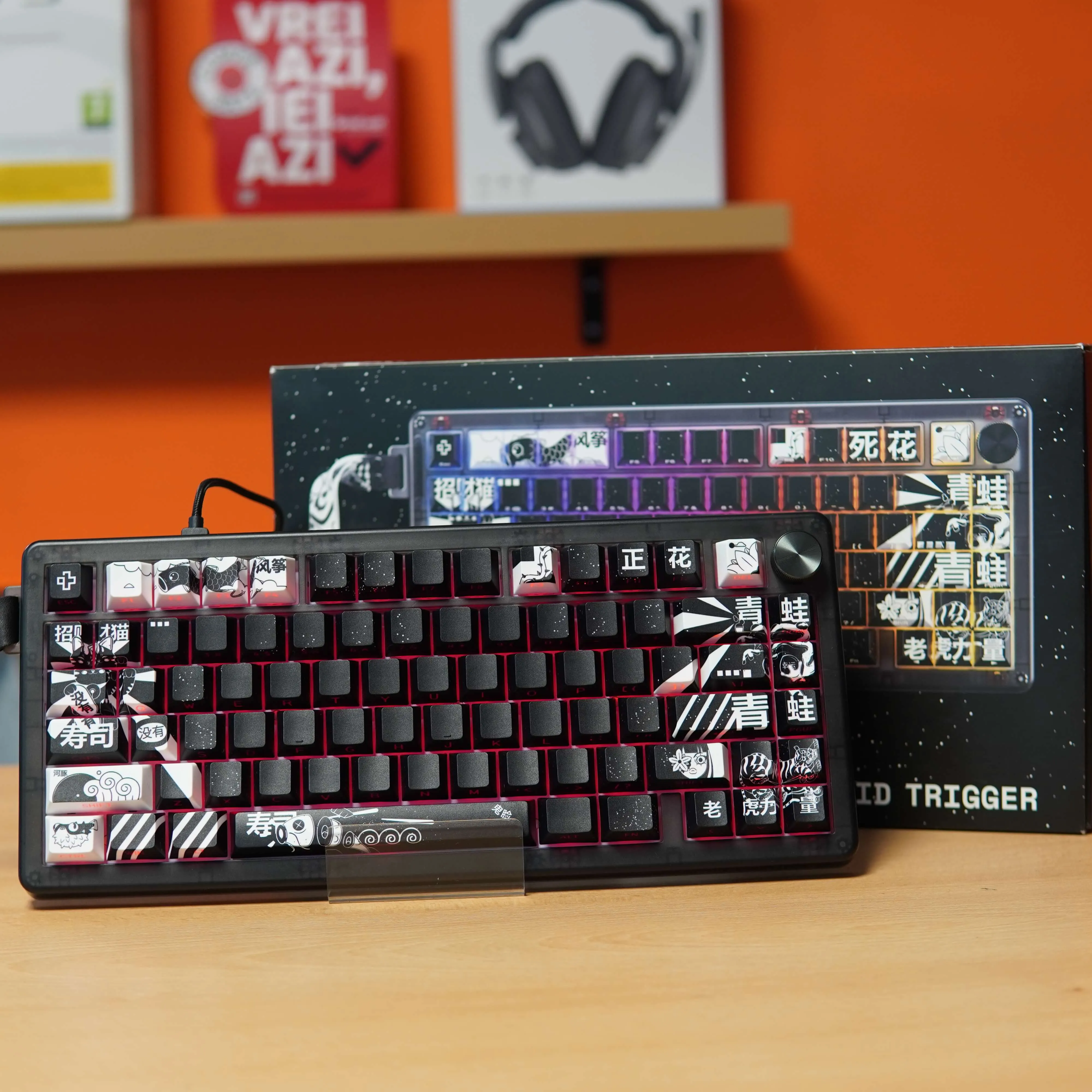 Tastatura Gaming Mecanica QwertyKey75 HE Momo, RGB, Negru - imagine 2
