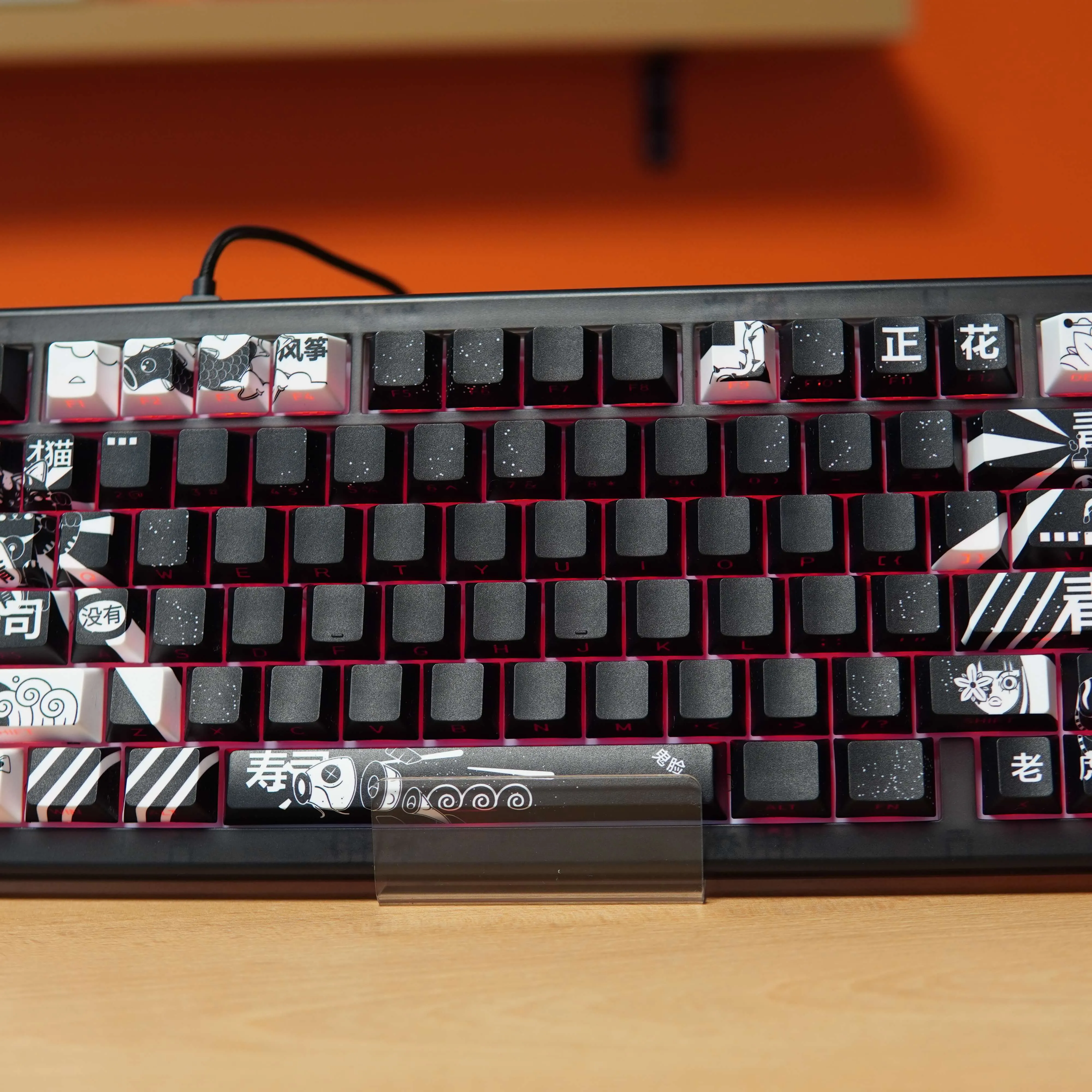 Tastatura Gaming Mecanica QwertyKey75 HE Momo, RGB, Negru - imagine 4