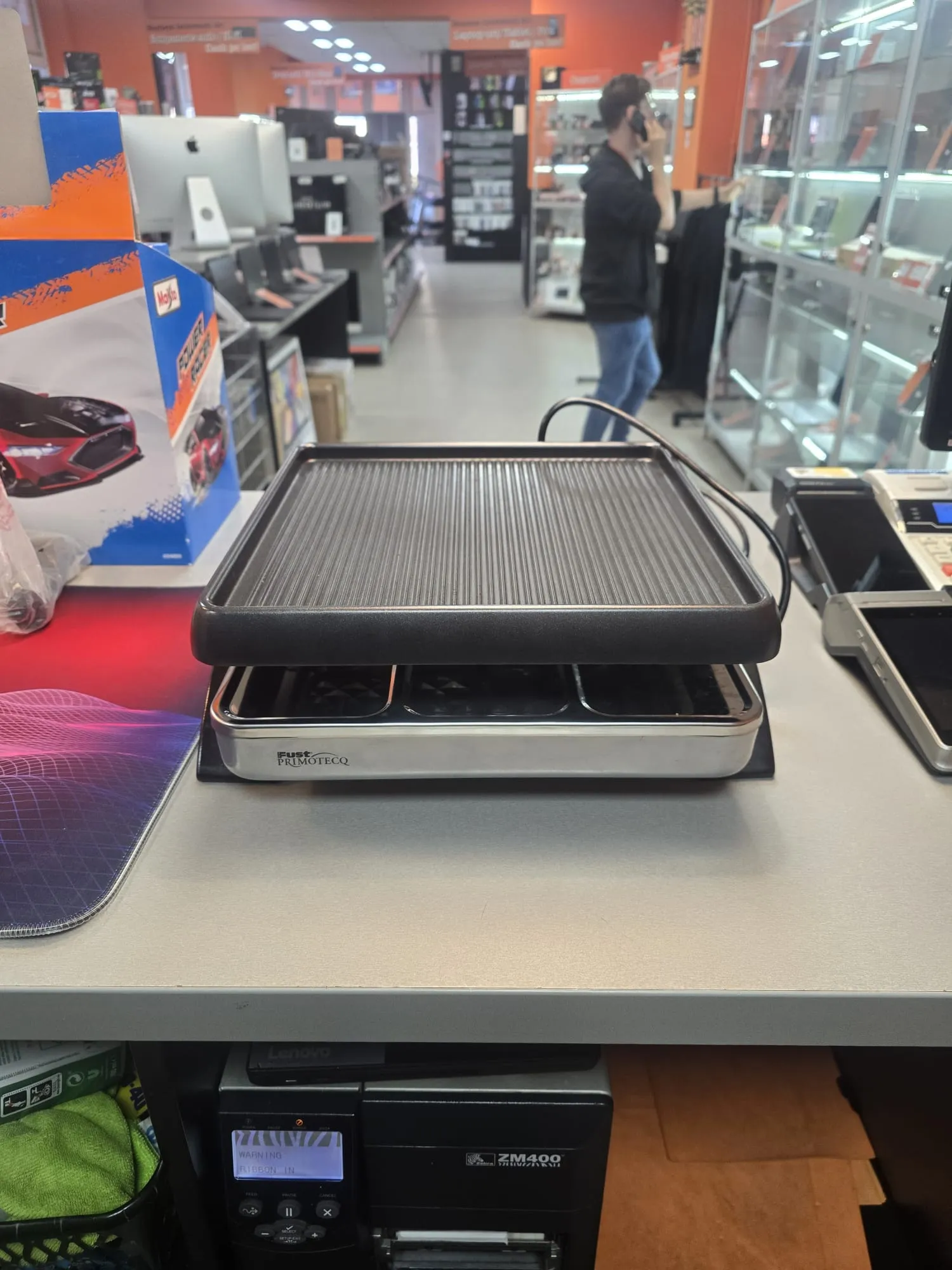 Gratar Electric Primotecq, 1200 watts, 6 rachelte de cascaval, Temperatura reglabila - imagine 3