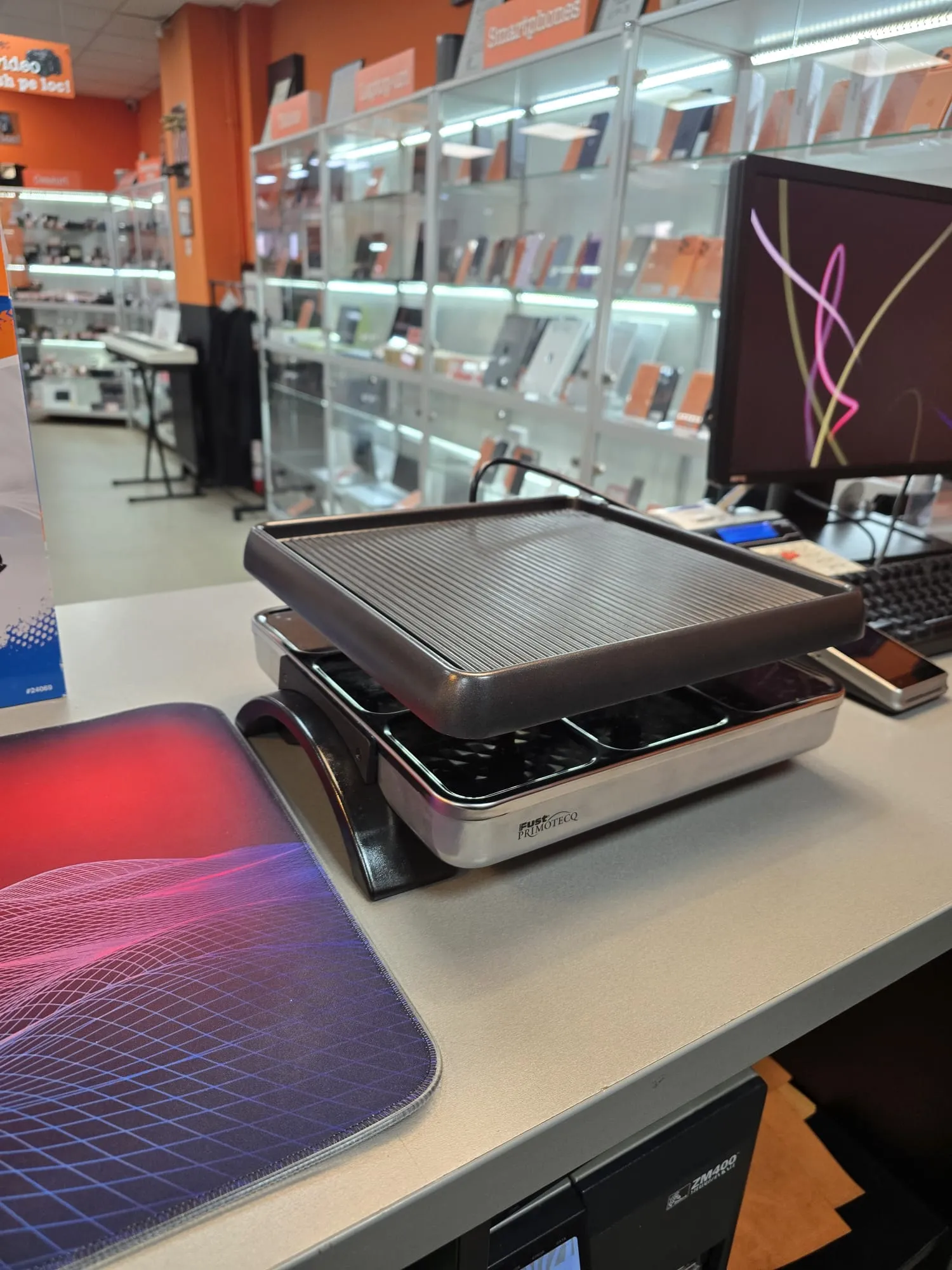 Gratar Electric Primotecq, 1200 watts, 6 rachelte de cascaval, Temperatura reglabila - imagine 2