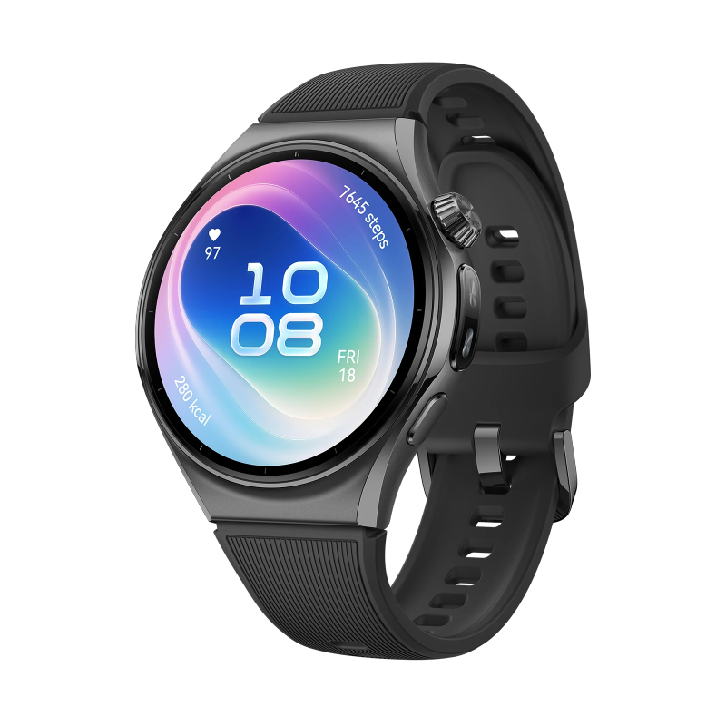 Smartwatch Huawei Watch 6 46mm, GPS, Android/iOS, Esim, NIZ-AL0, Black Fluroelastomer Strap