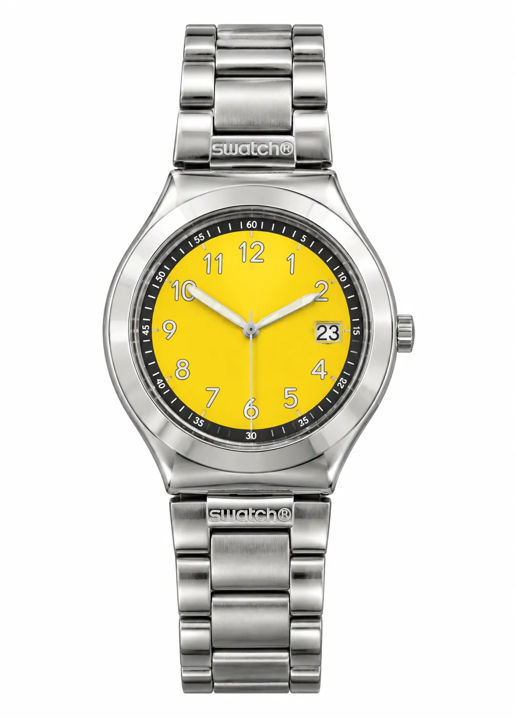 Ceas Unisex Swatch Swiss AG 1993, 37mm, Quartz, Stainless Steel, Galben