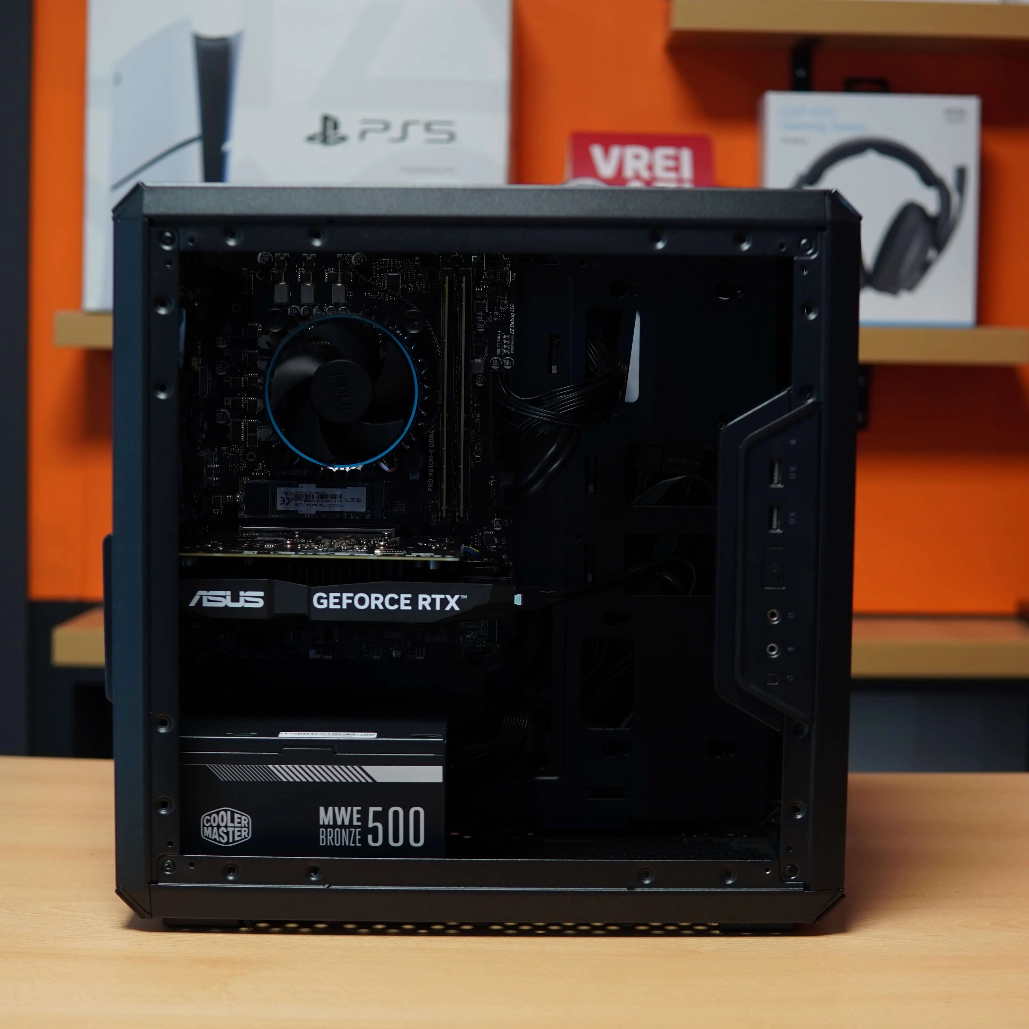 Desktop Gaming i5-12400F, 16 GB RAM DDR4, 512 GB SSD, RTX 3050 6 GB DDR6, Windows 11, Negru - imagine 4