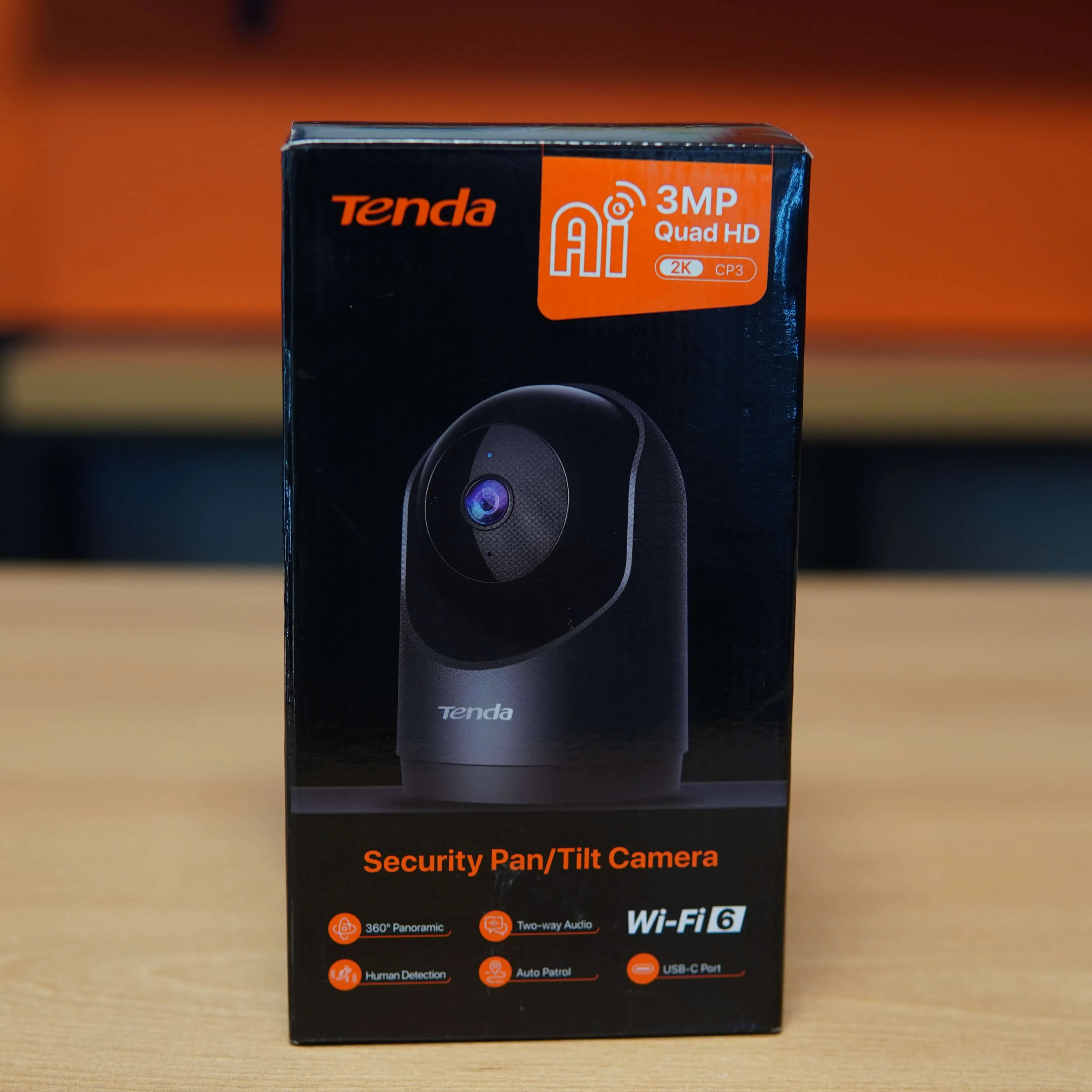 Camera interior Tenda, 3MP, 360 Panoramic, Wi-Fi, USB-C, 2K, Human Detection, App - imagine 2