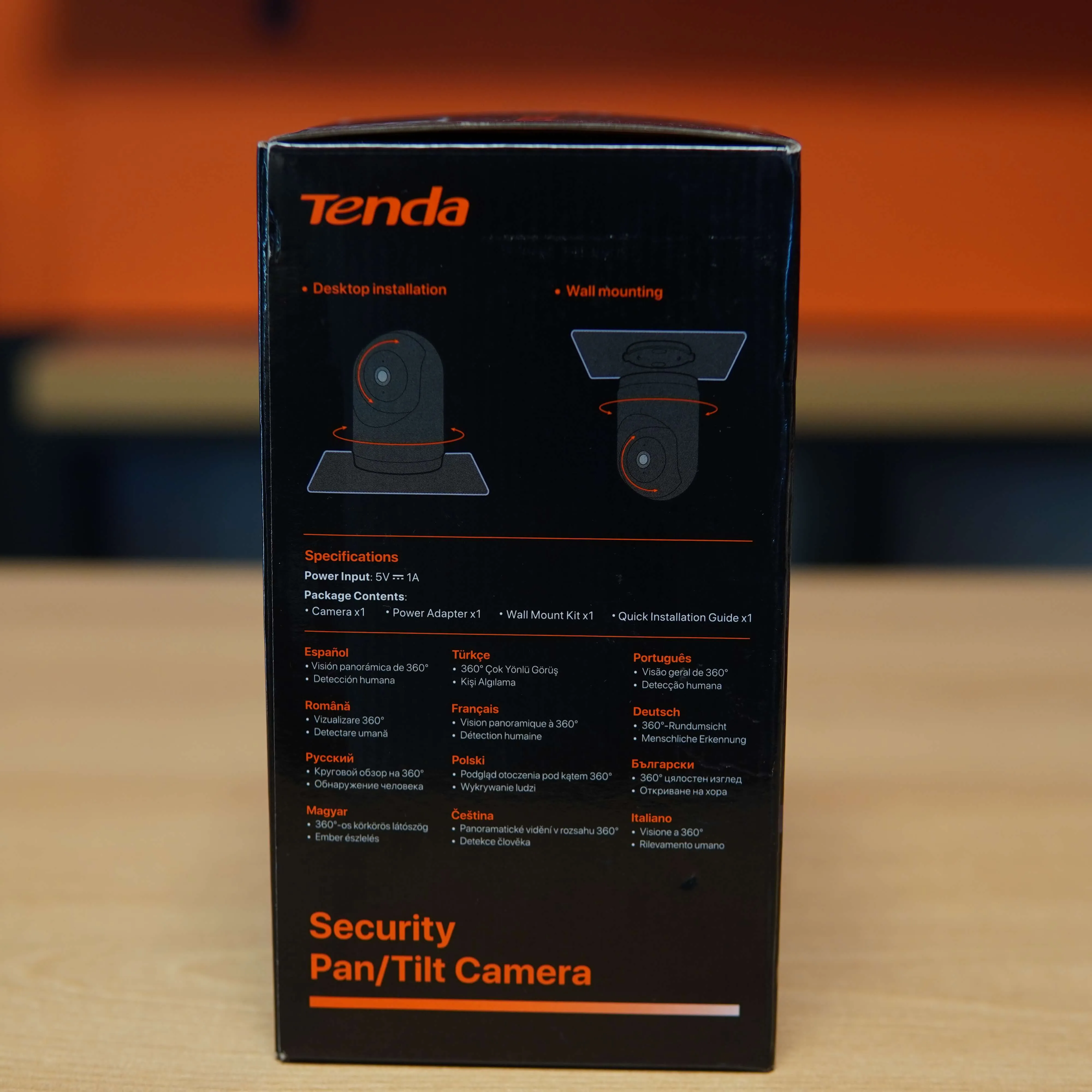 Camera interior Tenda, 3MP, 360 Panoramic, Wi-Fi, USB-C, 2K, Human Detection, App - imagine 3