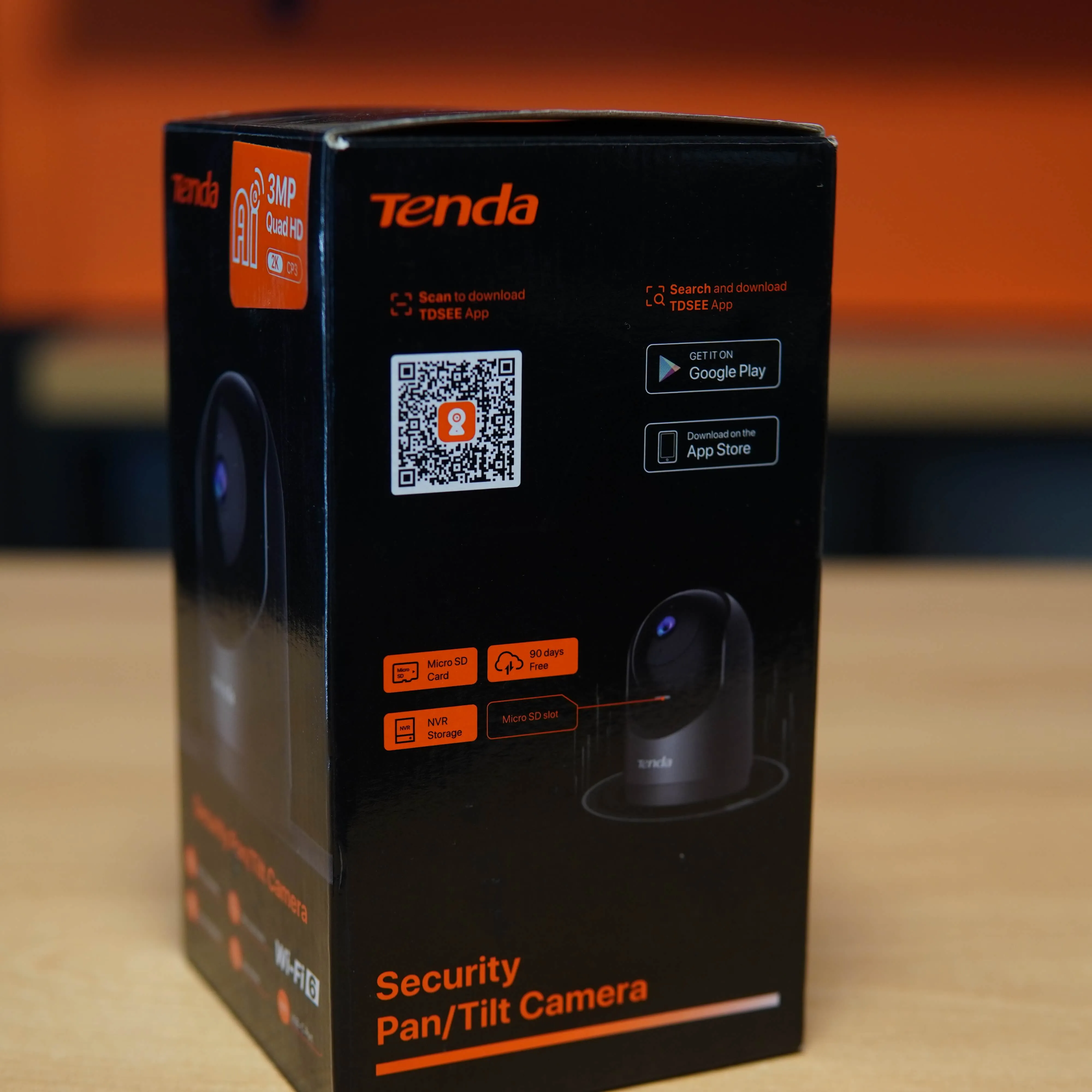 Camera interior Tenda, 3MP, 360 Panoramic, Wi-Fi, USB-C, 2K, Human Detection, App - imagine 4