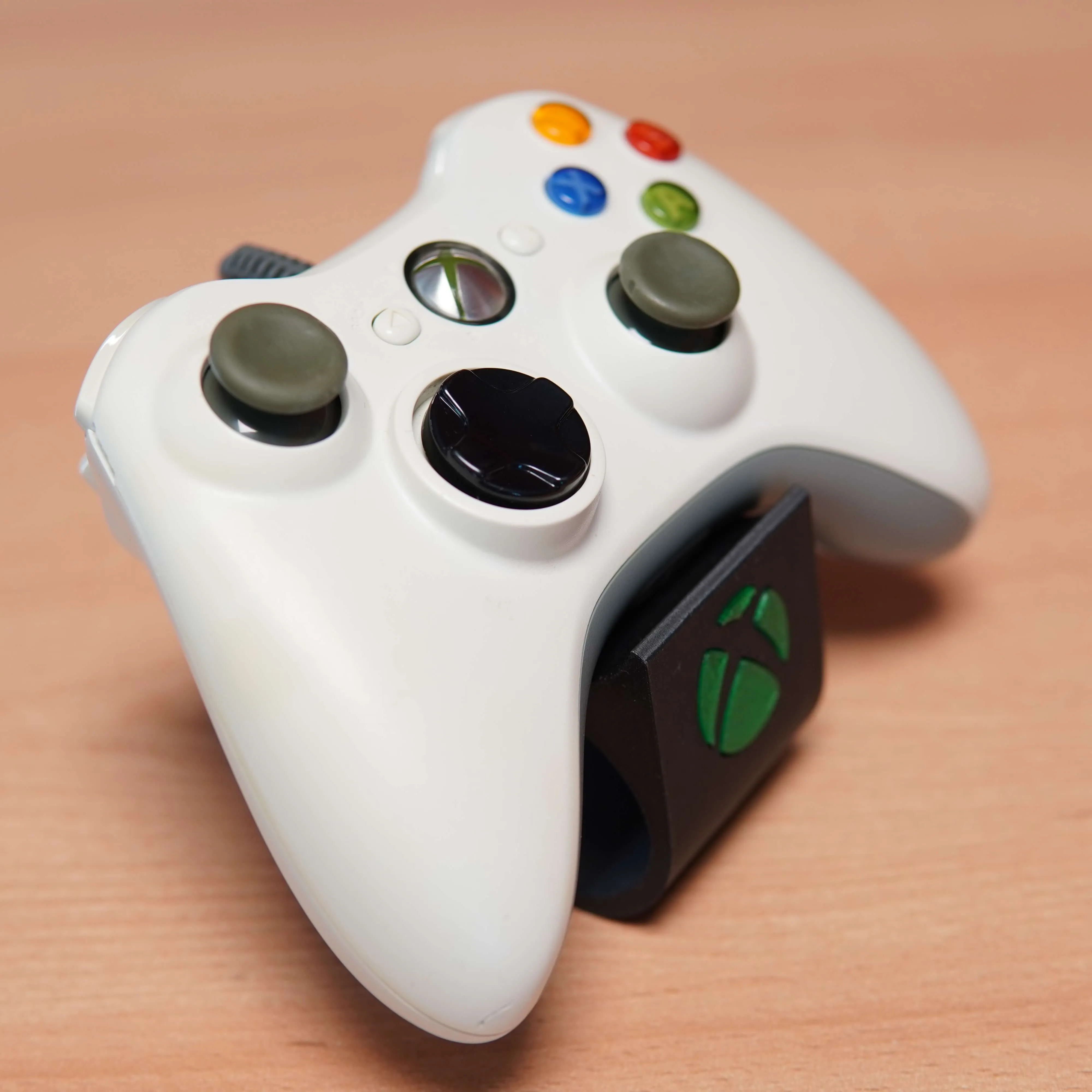 Controller Microsoft Xbox 360, cu fir, Alb - imagine 3