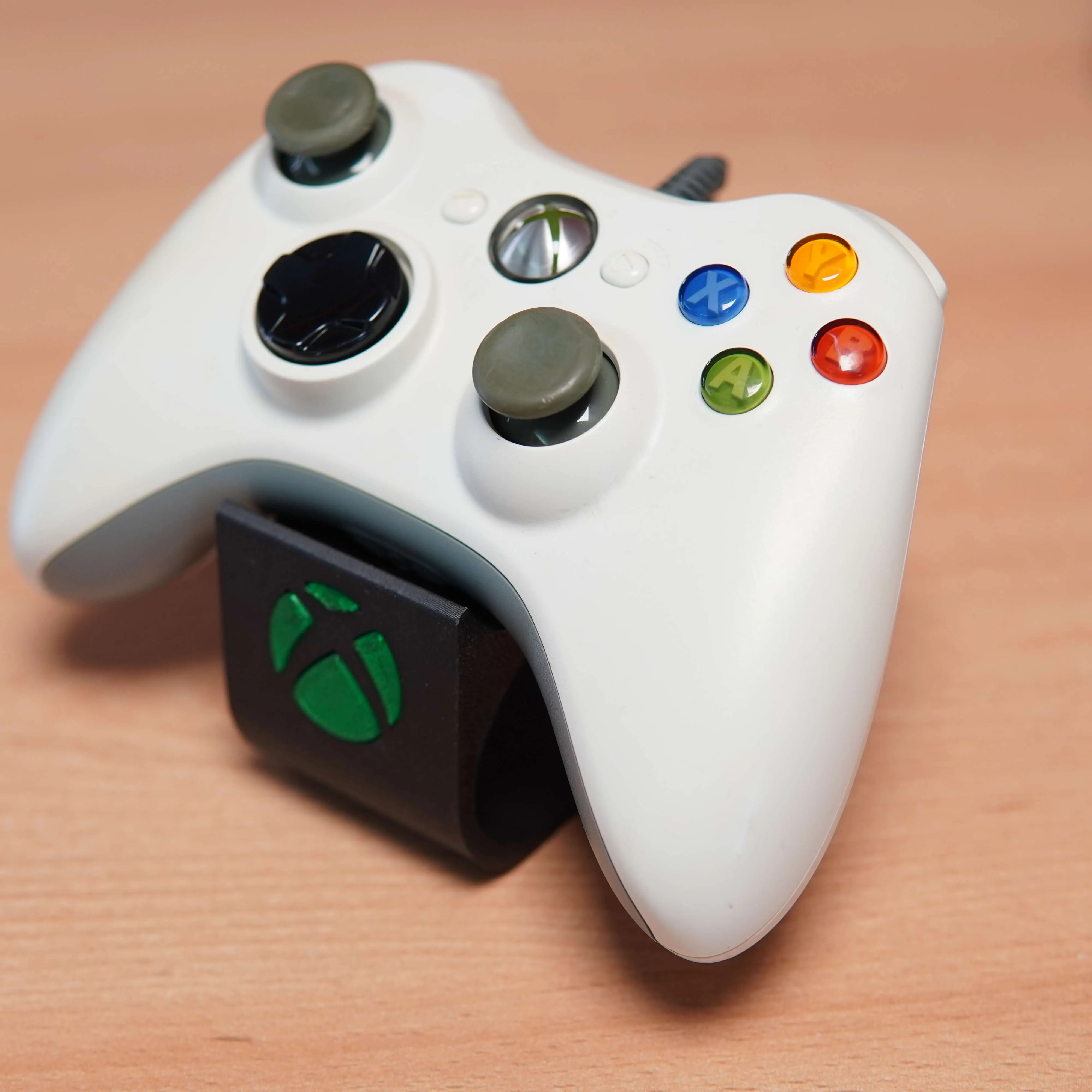 Controller Microsoft Xbox 360, cu fir, Alb - imagine 4