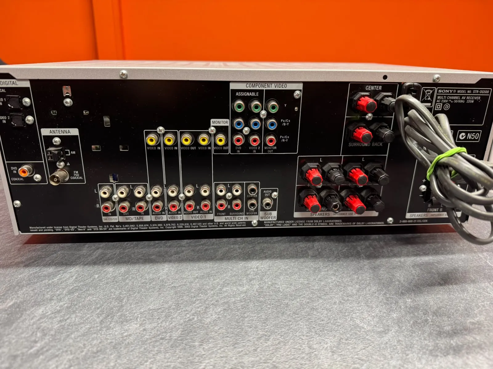 AV Receiver 6.1 Sony STR-DG500, FM, MW, 660W, 10Hz - 70kHz, 8 oHm, Coaxial, Optical - imagine 4