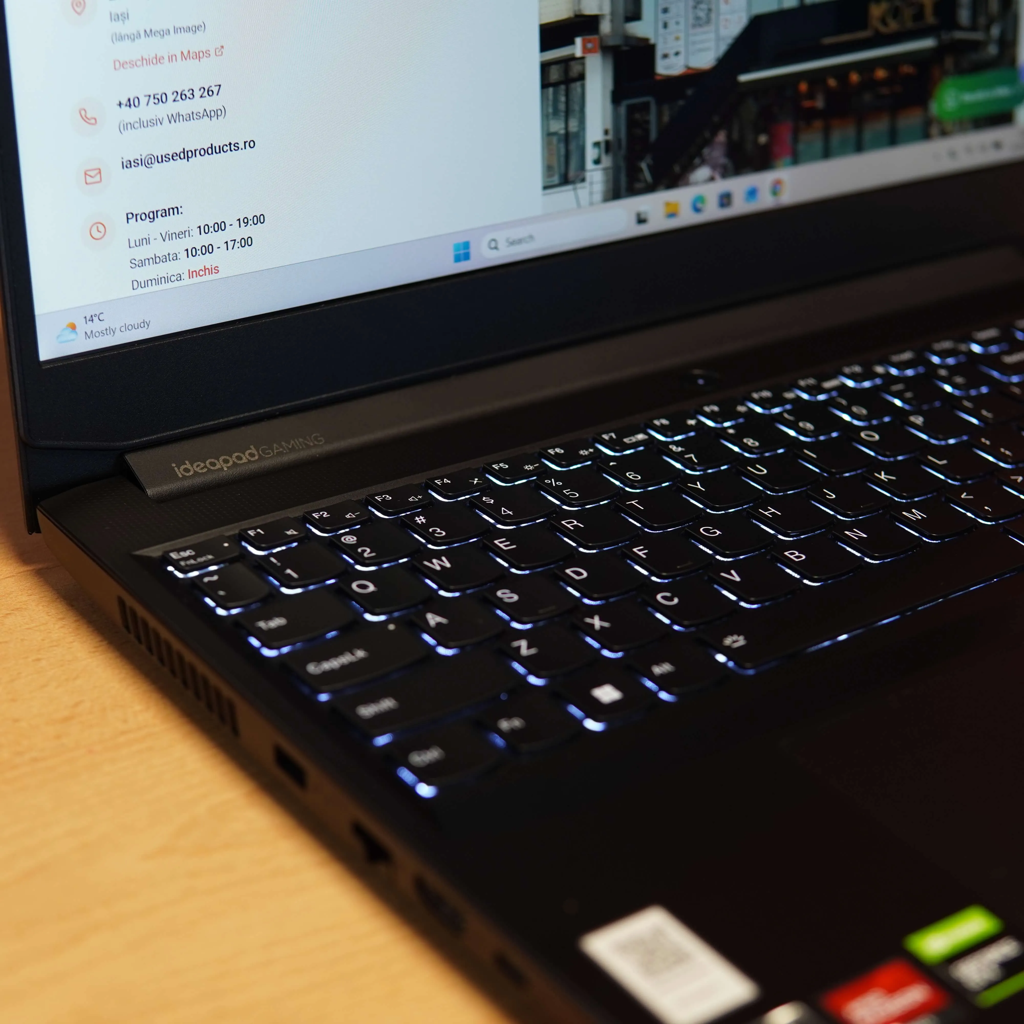 Laptop Gaming Lenovo IdeaPad Gaming 3 15ACH6, AMD Ryzen 5 5600H, 16 GB DDR4, 512GB SSD, GTX 1650 4 GB, Negru - imagine 7