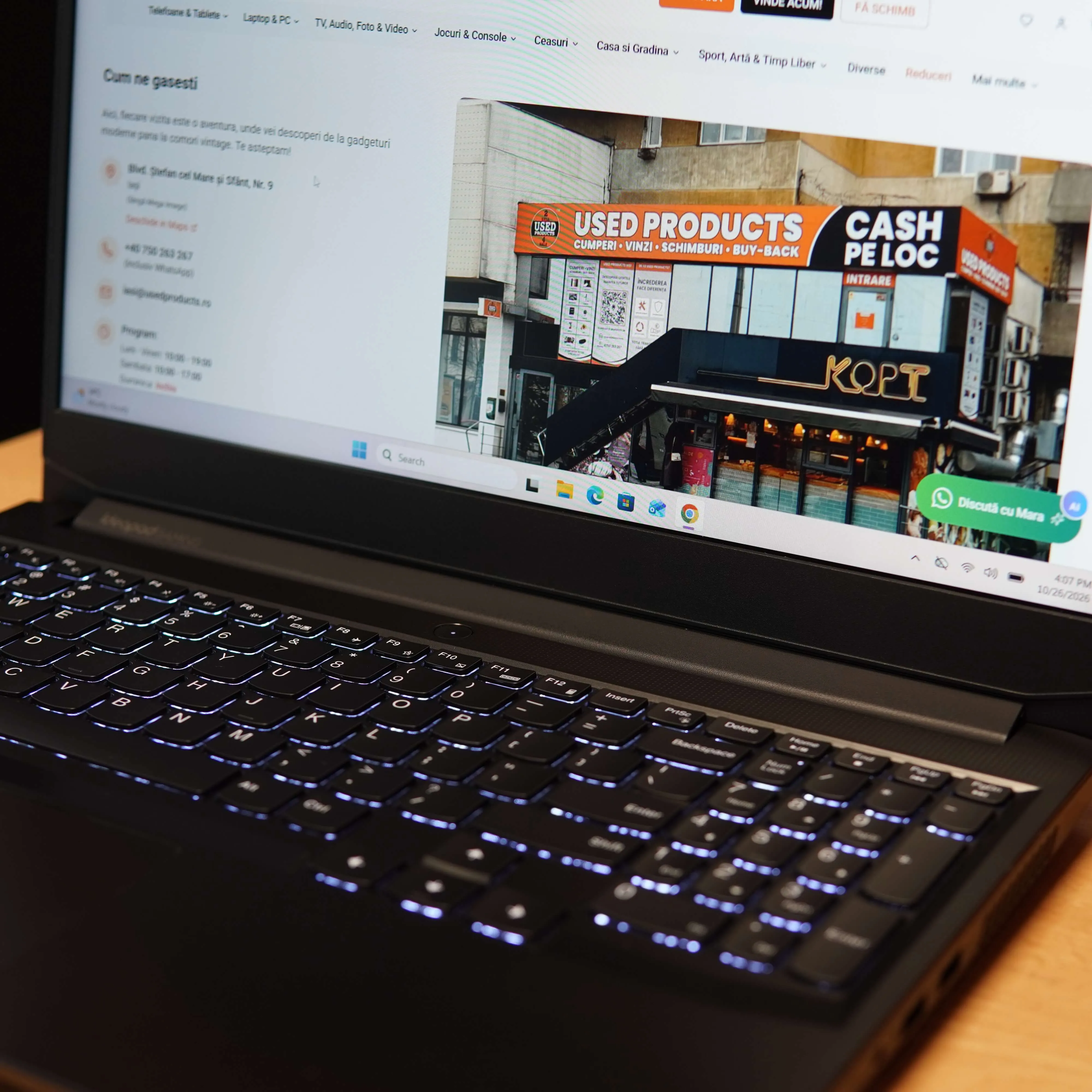 Laptop Gaming Lenovo IdeaPad Gaming 3 15ACH6, AMD Ryzen 5 5600H, 16 GB DDR4, 512GB SSD, GTX 1650 4 GB, Negru - imagine 10