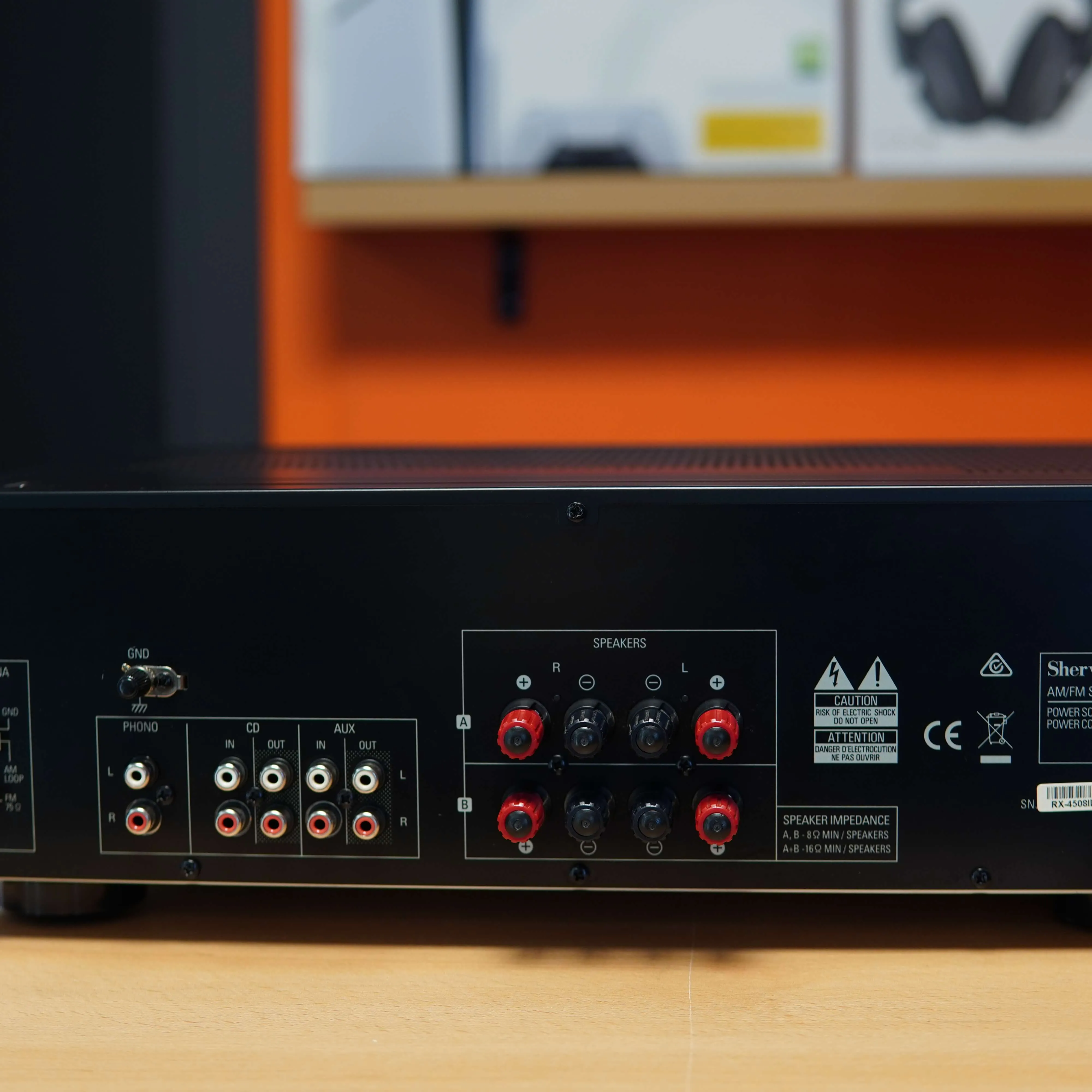 Amplificator Audio Sherwood RX-4508, Bluetooth, Radio AM / FM, CD, AUX, Phono, 2x 100W - imagine 7
