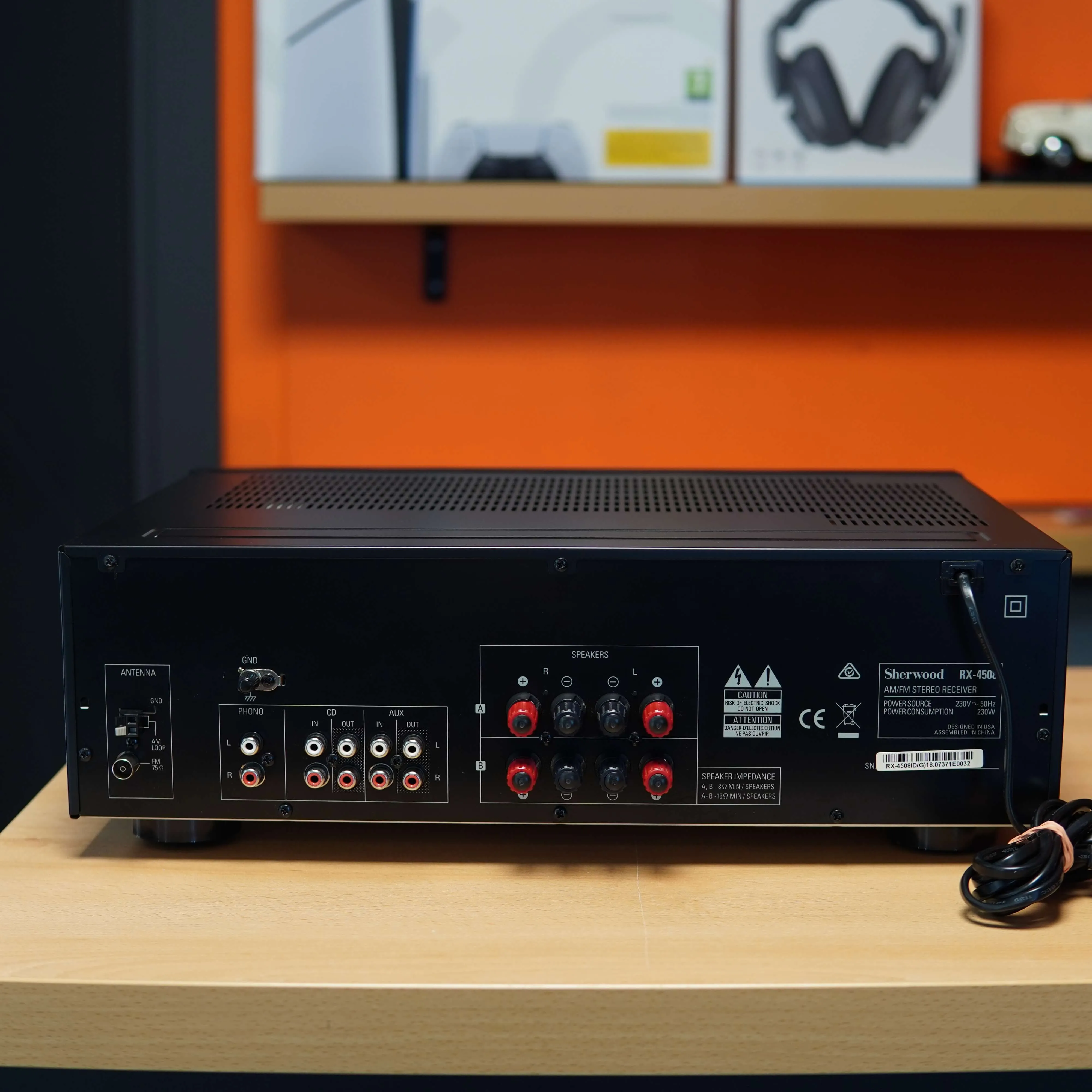 Amplificator Audio Sherwood RX-4508, Bluetooth, Radio AM / FM, CD, AUX, Phono, 2x 100W - imagine 5