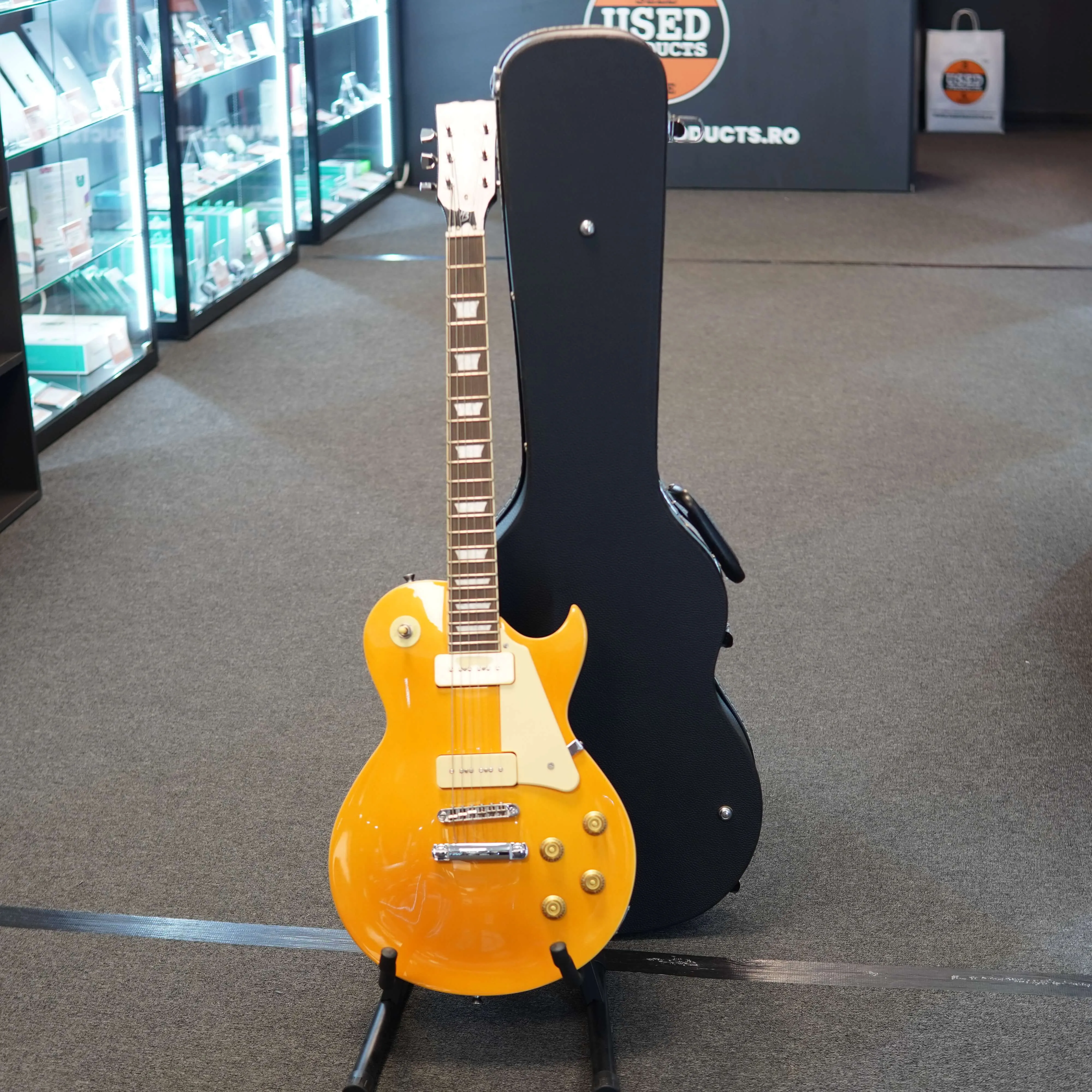 Chitara Electrica Harley Benton SC-450 P90 GT Classic Series + Husa de transport ABS - imagine 2