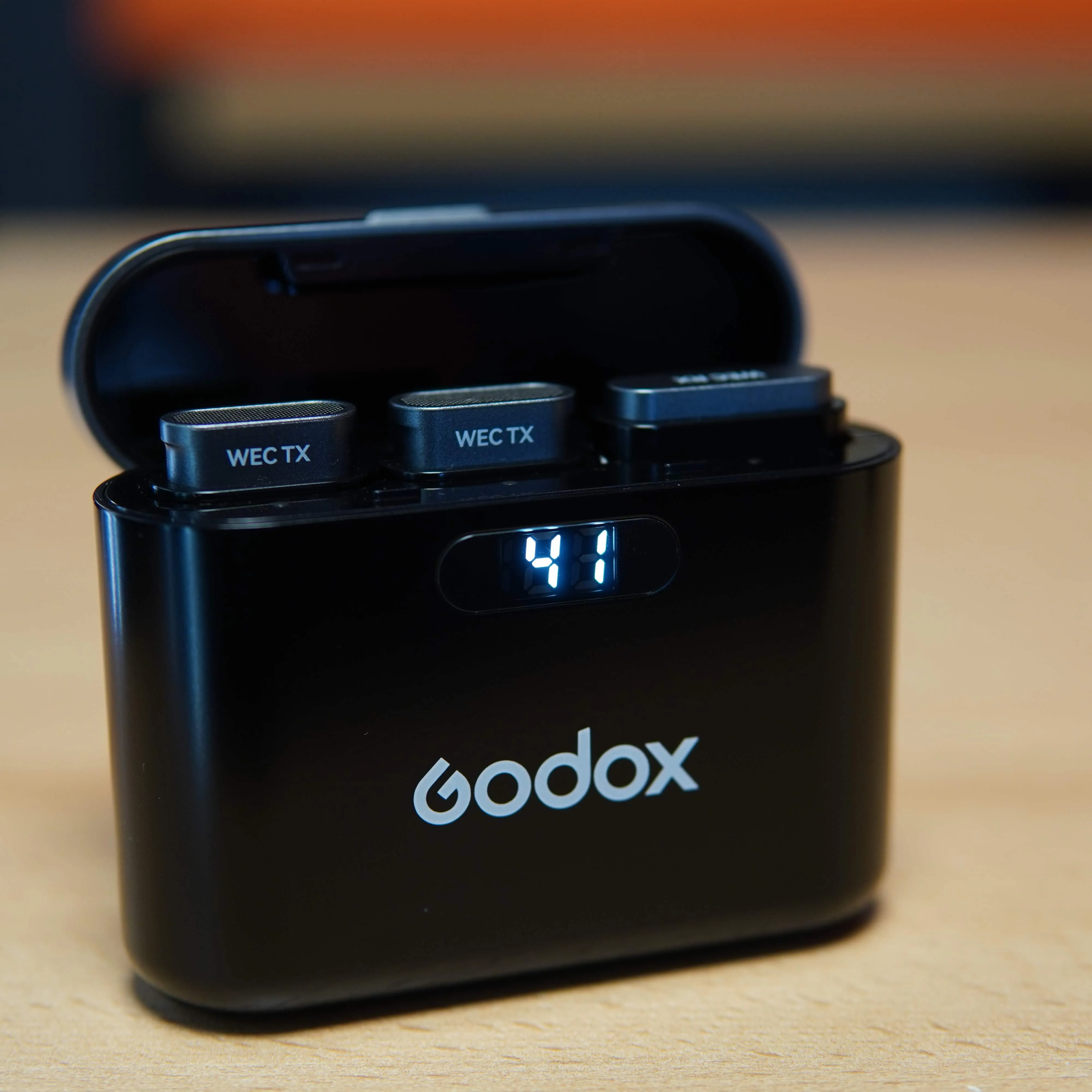 Set Microfon Wireless Godox WEC C1, Negru - imagine 3