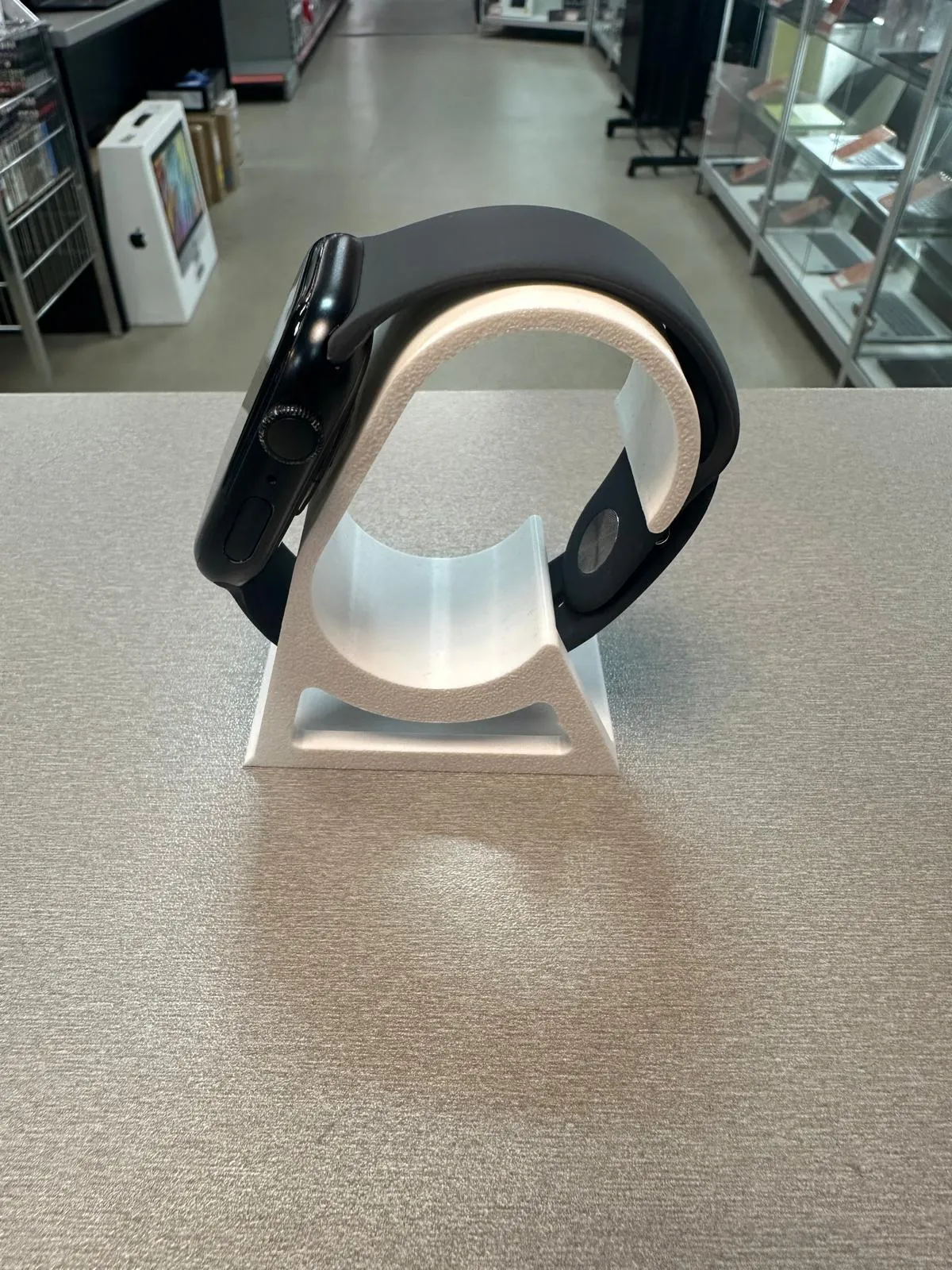 Apple Watch Series 8, 45mm, Midnight Aluminium Case, Curea compatibila silicon, GPS, A2771 - imagine 2