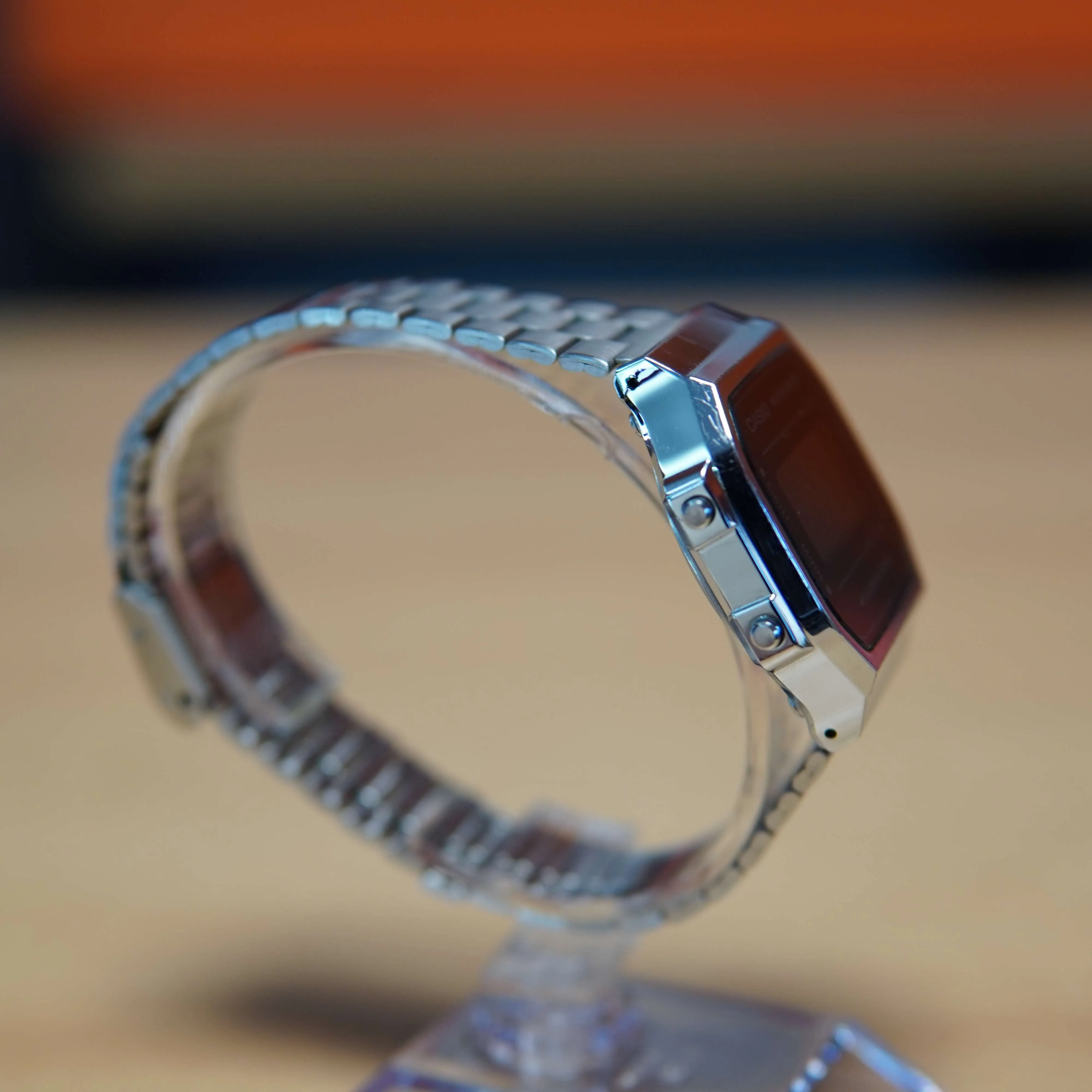 Ceas barbatesc Casio A168WE, Silver - imagine 3