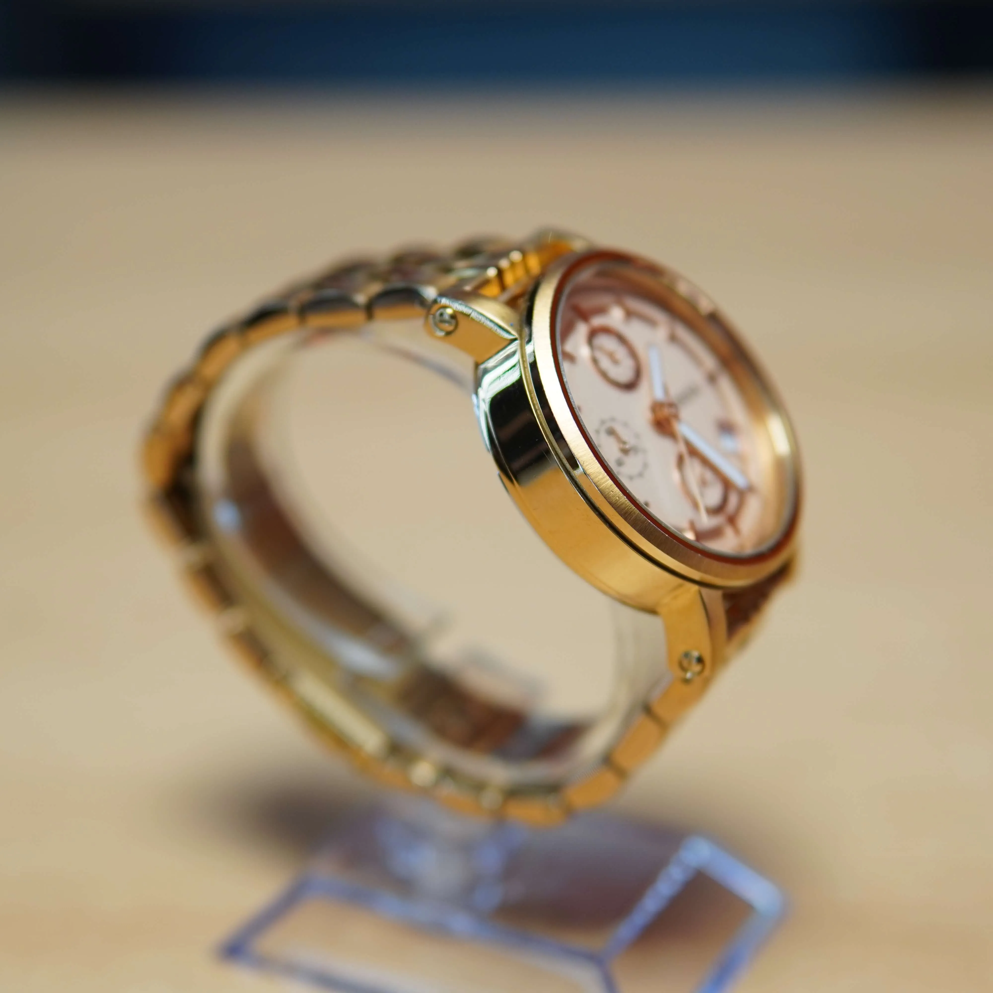 Ceas de dama Fosill ES3380, Quartz, 38mm, Roz - imagine 3