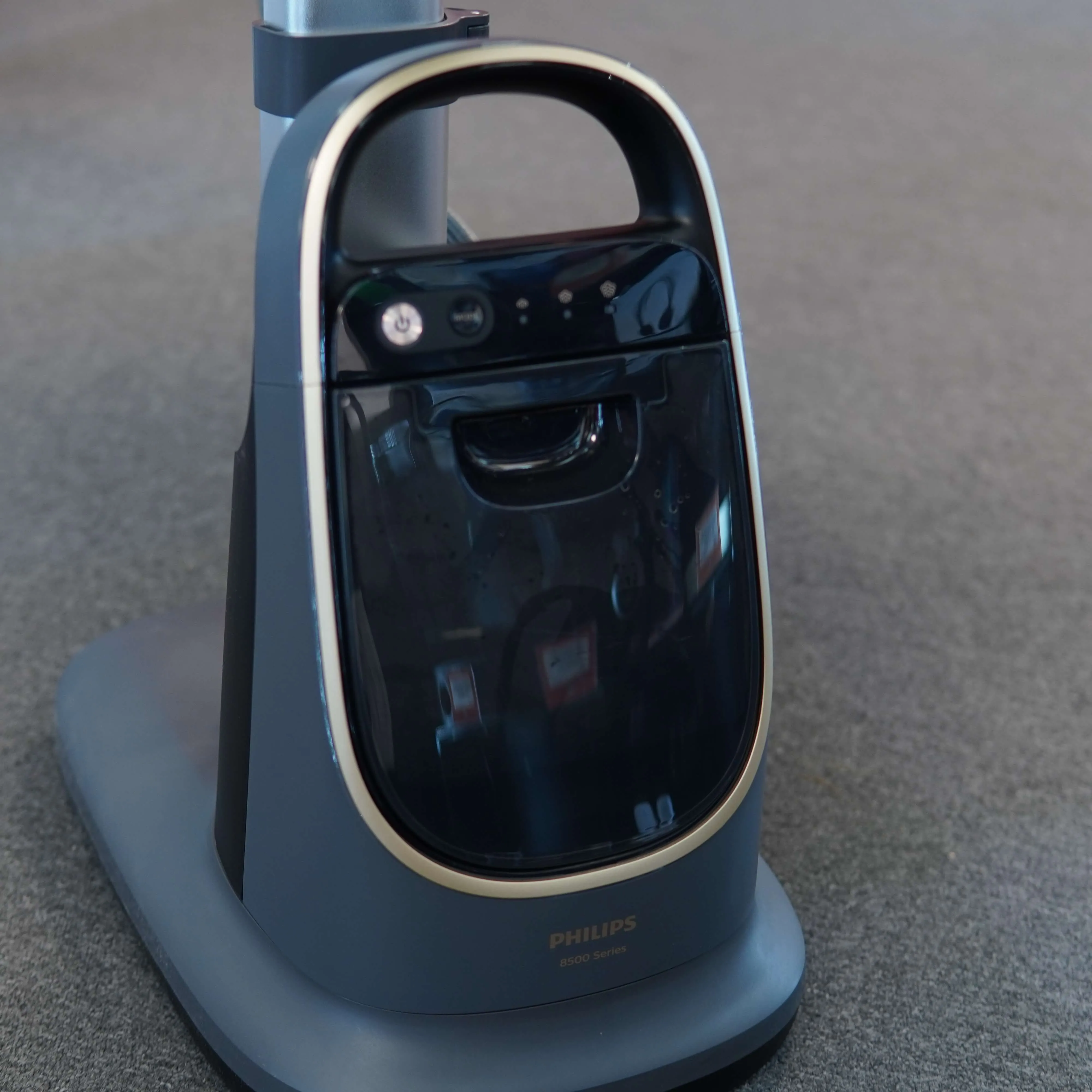 Aparat de calcat vertical PHILIPS Seria 8500 All In One AIS8540/80, 2200W, 300g/min, 1200ml, Gri-Auriu - imagine 10