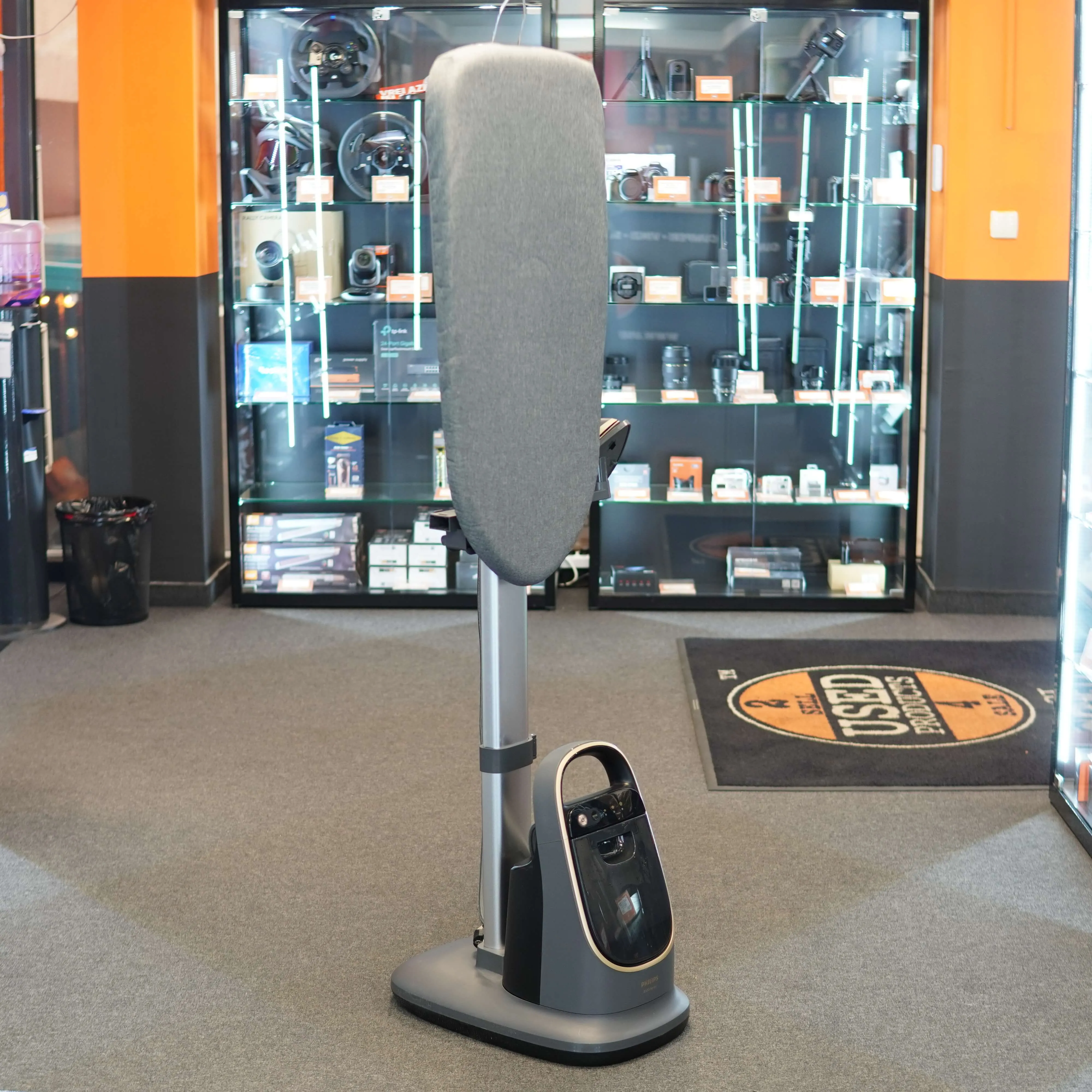 Aparat de calcat vertical PHILIPS Seria 8500 All In One AIS8540/80, 2200W, 300g/min, 1200ml, Gri-Auriu - imagine 2