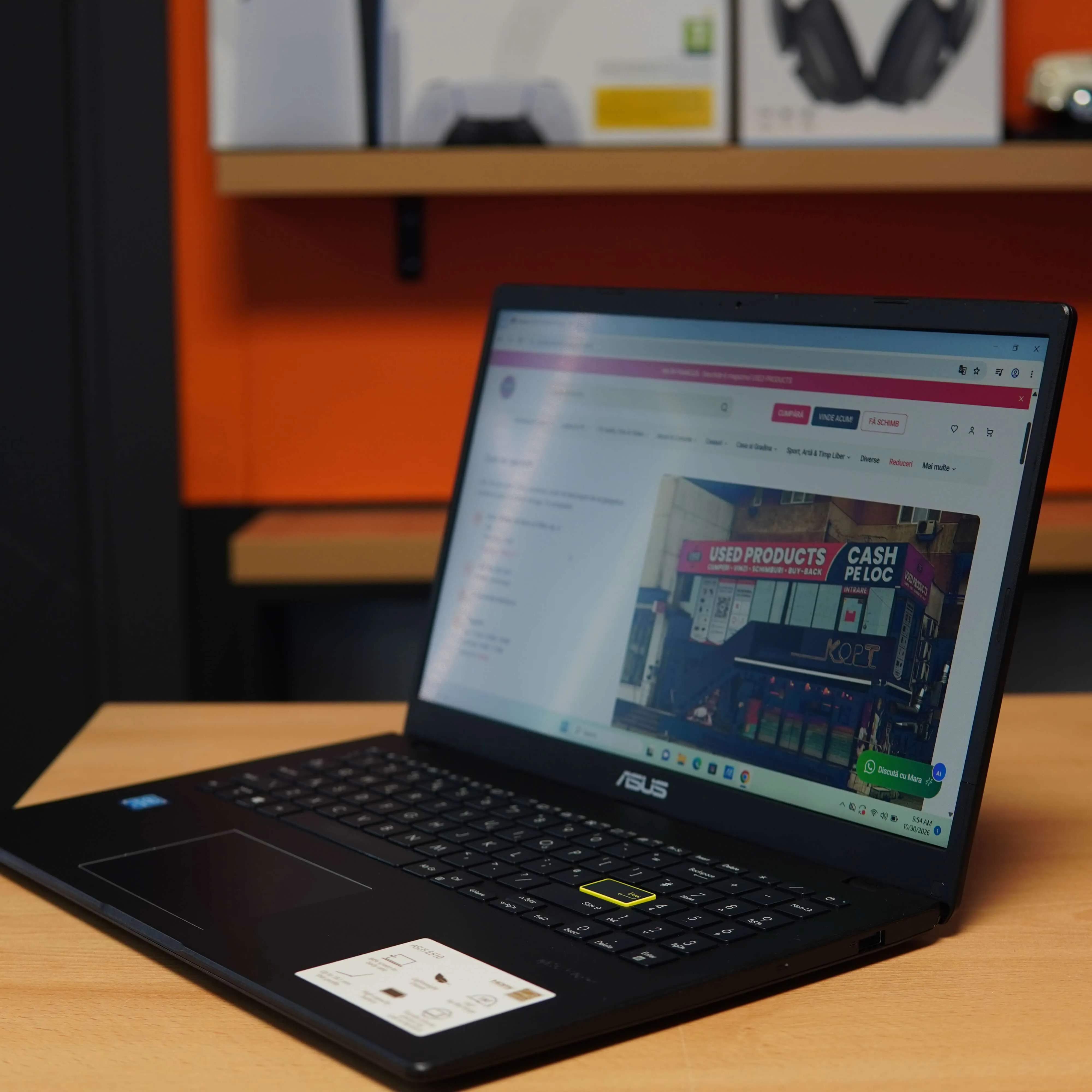 Laptop Asus E510MA Intel Celeron N4020, 4 GB RAM, 64 SD, Albastru - imagine 4