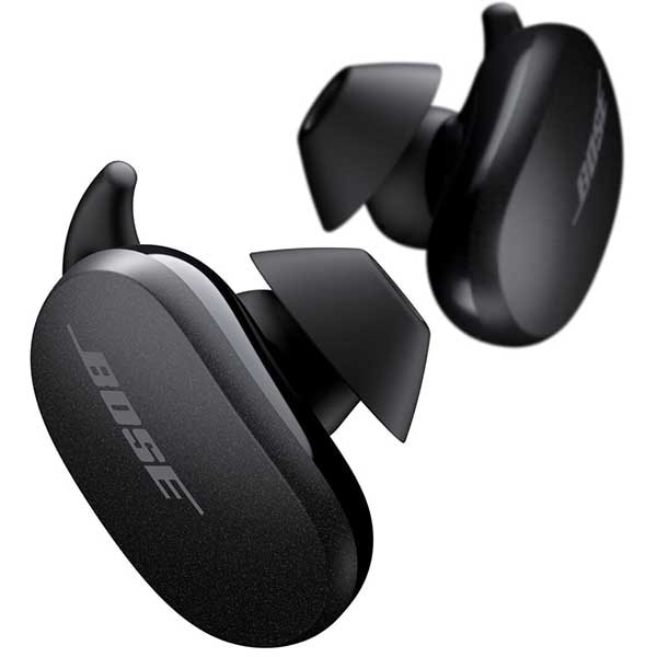 Casti audio Bose QuietComfort Earbuds generatia 1 model 429708, True Wireless, Bluetooth, Anulare activa zgomot ANC, Carcasa incarcare wireless, Autonomie totala 18 ore, Negru - imagine 2