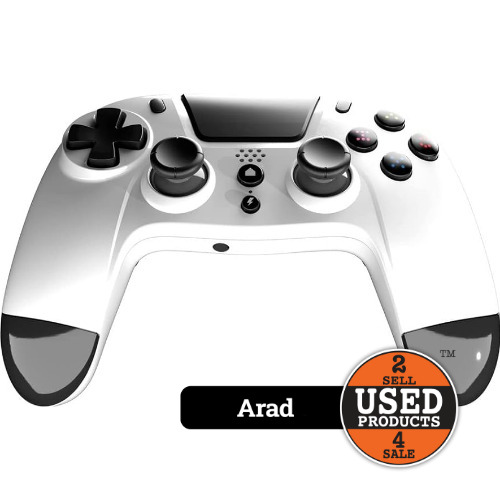 Controller Gioteck VX4 wireless compatibil PS4/PC White VX4PS4-36-MU - imagine 2