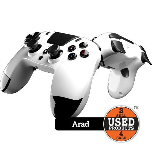 Controller Gioteck VX4 wireless compatibil PS4/PC White VX4PS4-36-MU - imagine 3