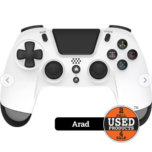 Controller Gioteck VX4 wireless compatibil PS4/PC White VX4PS4-36-MU
