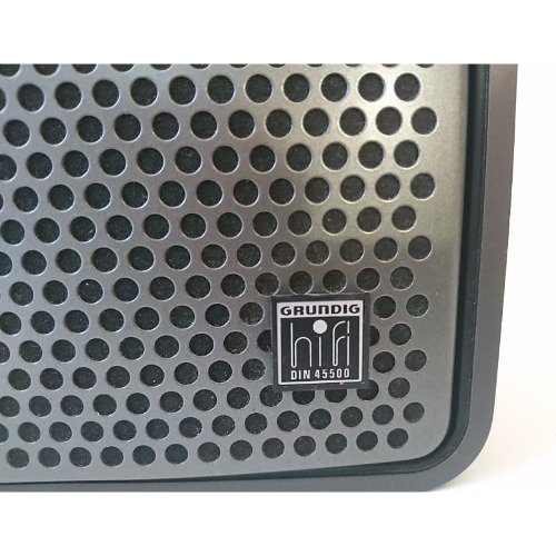 Boxe pasive de raft Grundig Super Hi-Fi Flach-Box 280, Stereo, 35W, 4 OHm, 45 Hz-26 kHz, 1970, Negru/Maro - imagine 2