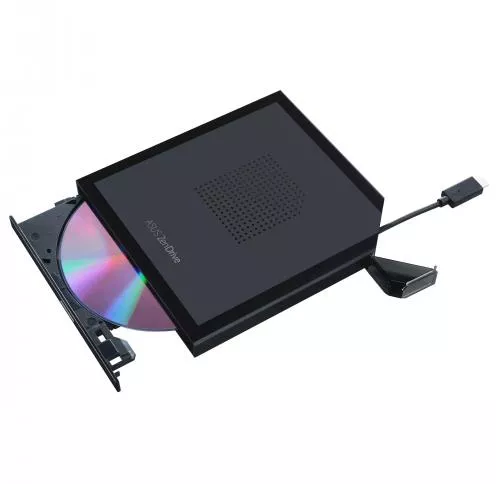 Unitate Optica Externa DVD-RW ASUS ZenDrive SDRW-08U7M-U, M-DISC Support, Ultra Slim 13.9mm, USB 2.0, Argintiu / Negru - imagine 2