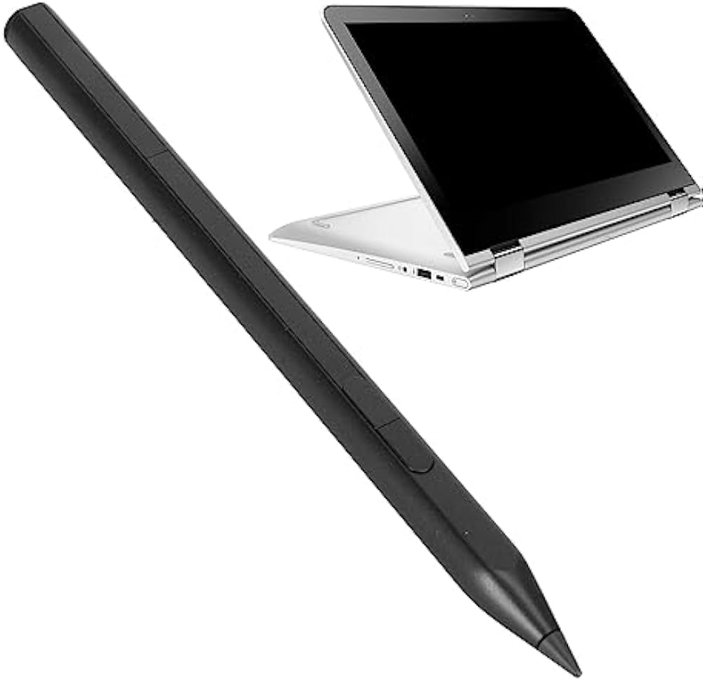 Stylus Pen Original HP Active Pen pentru Laptop HP Pavilion / Envy / Spectre x360, MPP 2.0, Argintiu/Negru