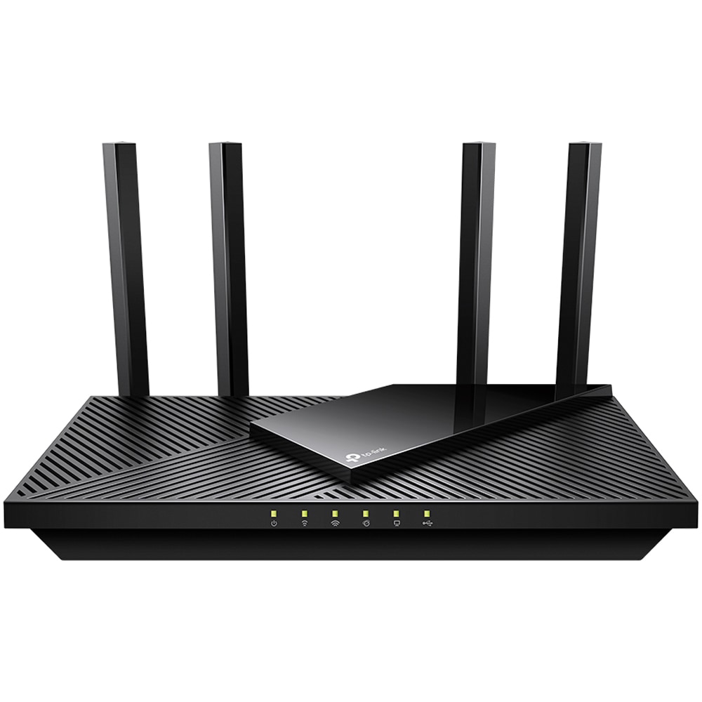 Router Wireless Gigabit TP-LINK Archer AX55, AX3000, Wi-Fi 6, Dual-Band 574+2402 Mbps, Negru