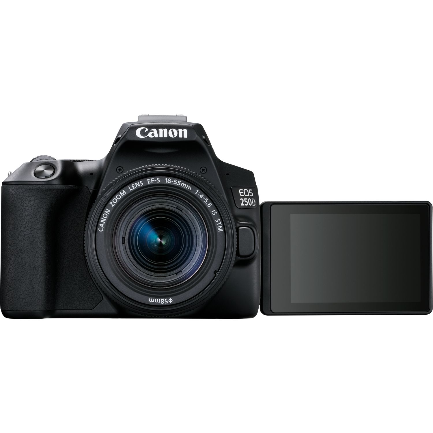 Aparat foto DSLR Canon EOS 250D, 24.1 Mp, Wi-Fi, 4K + Obiectiv EF-S 18-55mm 1:4-5.6 IS STM - imagine 2