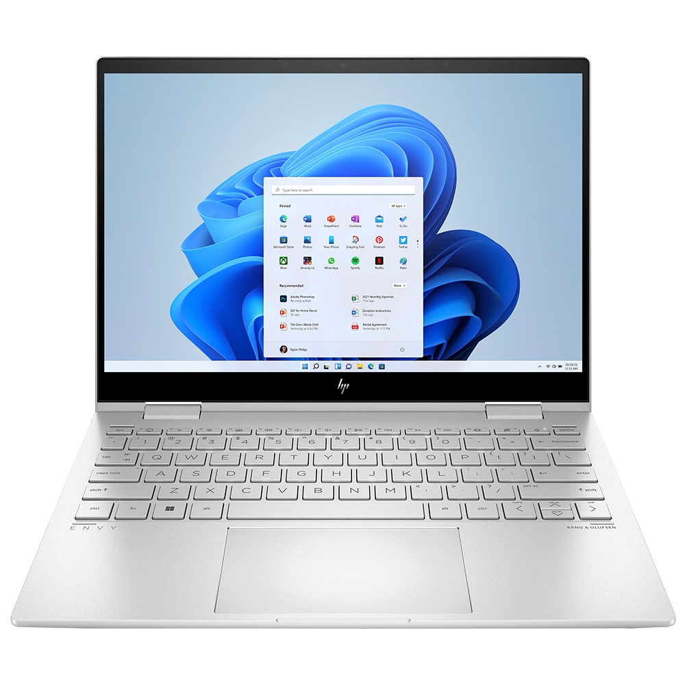 Laptop HP Envy X360 2-in-1  13-bf0021nn 13.3 Inch WUXGA IPS FHD  Touchscreen, Intel i5 1230U, 16 Gb DDR4,  SSD 500 Gb, Silver - imagine 2