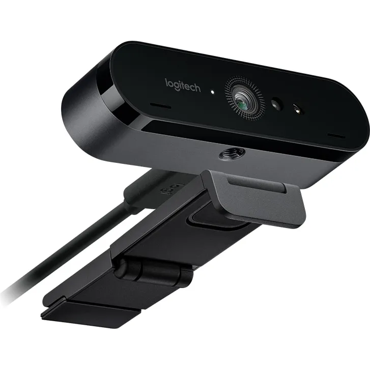 Camera web Logitech Brio 4K Stream V-U0040, Rezolutie 4096 x 2160, Microfon, Mod automat HDR, Senzor infrarosu, USB 2.0, Negru - imagine 2