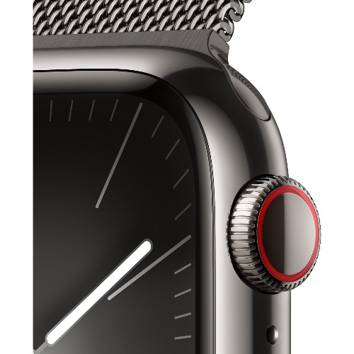 Apple Watch Series 9, 41mm, Stainless Steel Case, Milanese Loop, GPS, Cellular, A2982 - imagine 2
