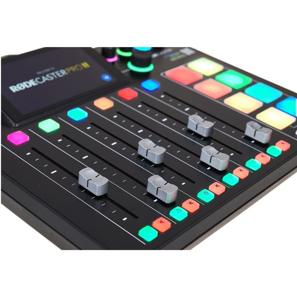 Mixer Audio Rode Rodecaster Pro II, 4 XLR pentru Microfon, 4 Gb, 8 PAD Smart, Negru - imagine 4