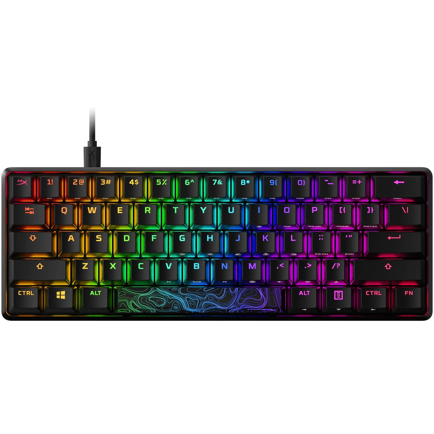Tastatura Gaming Mecanica Hyperx Alloy Origins 60, RGB, USB-C, Switch HX Red